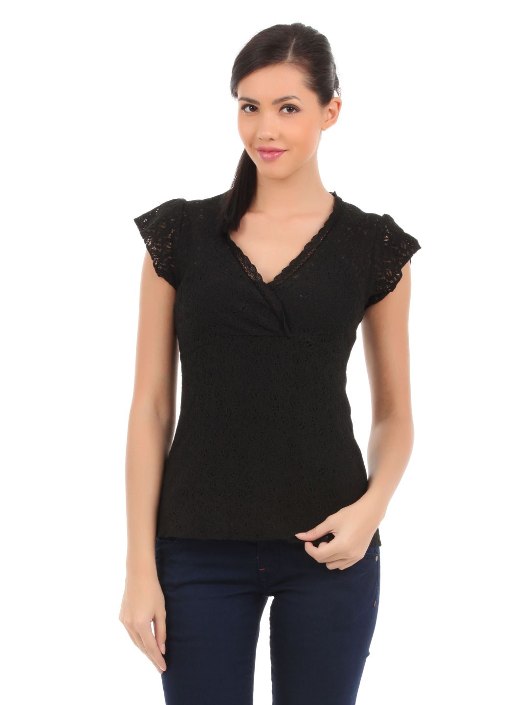 Elle Women Black Top