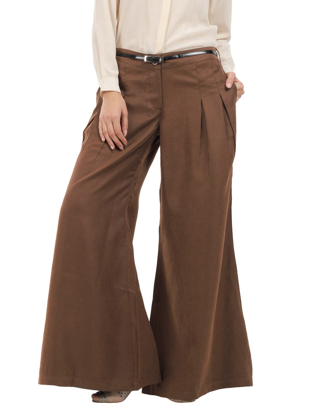 brown trousers women