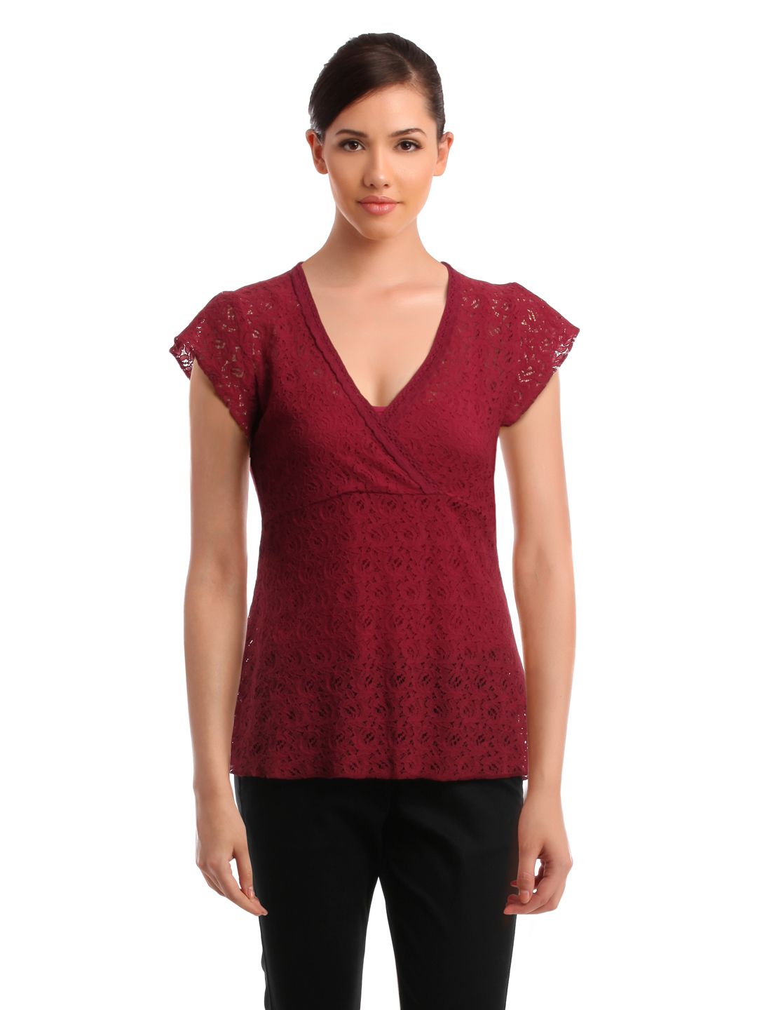 Elle Women Red Top