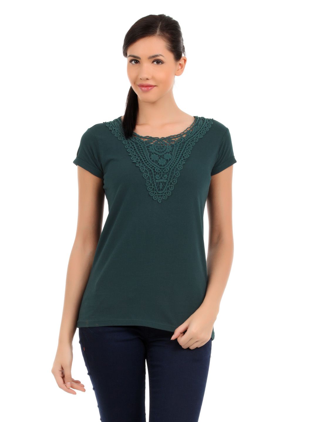 Elle Women Teal Top