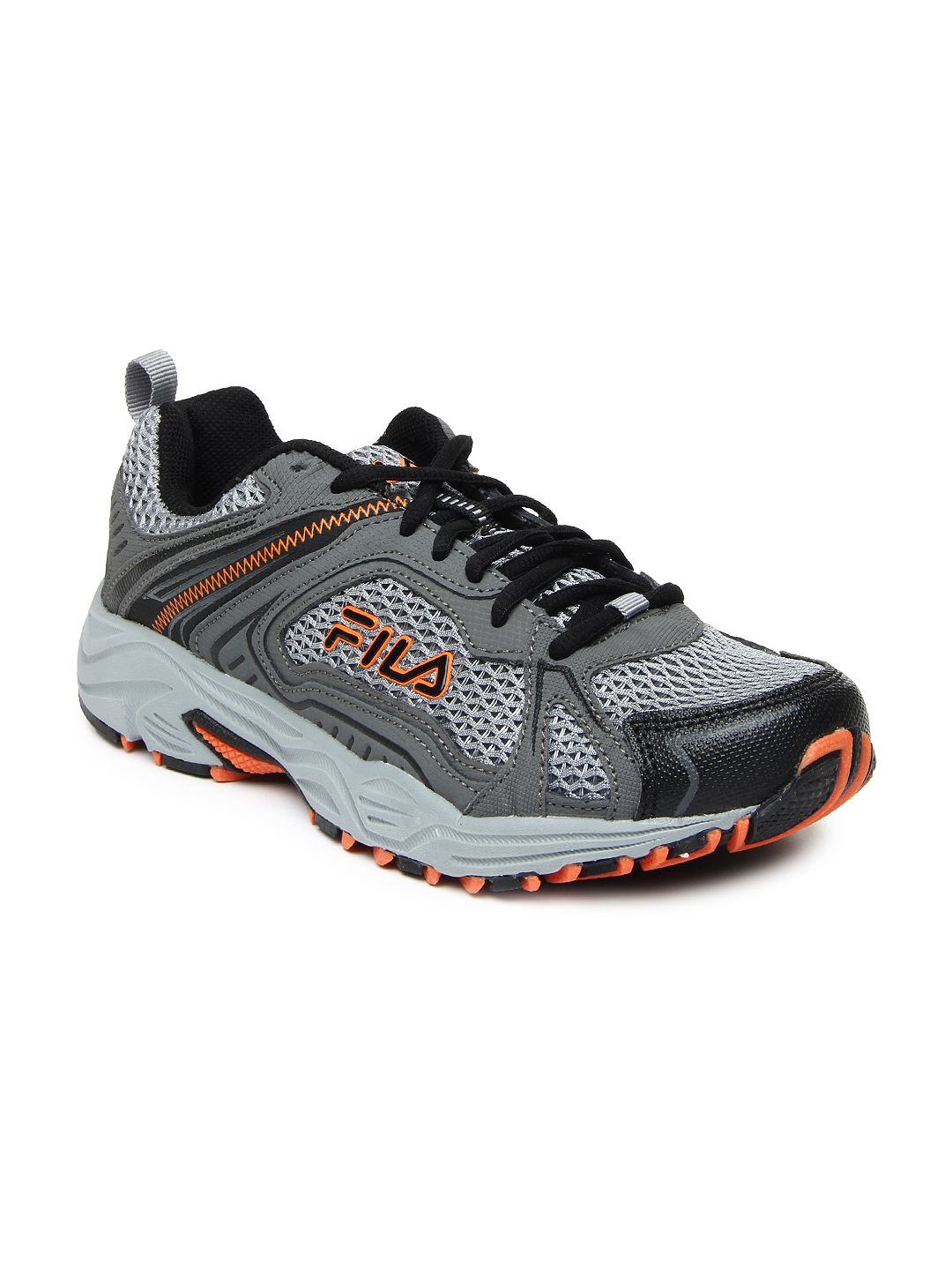 fila grey and orange shoes