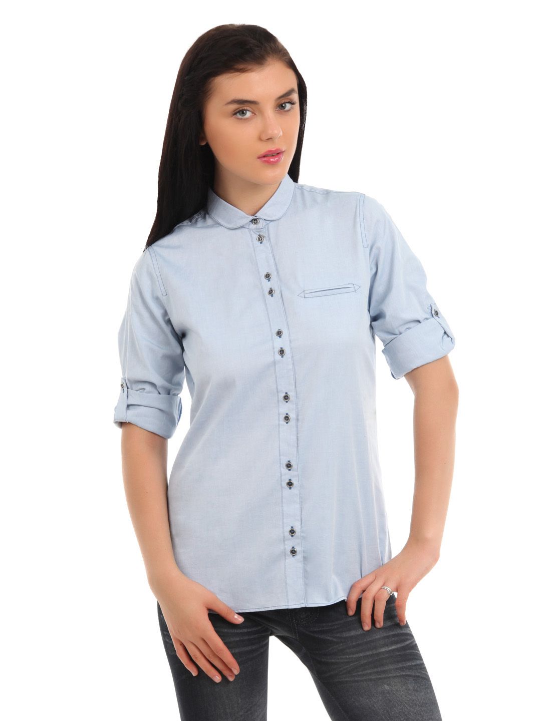 Femella Women Blue Shirt