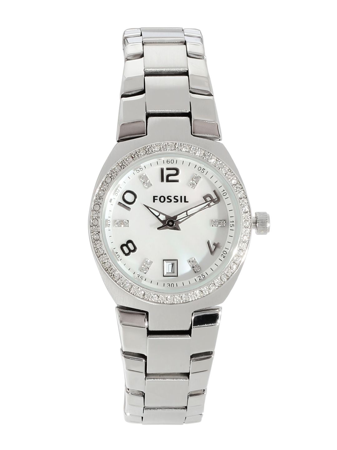 Fossil Women White Dial Watch AM4141 Price in India