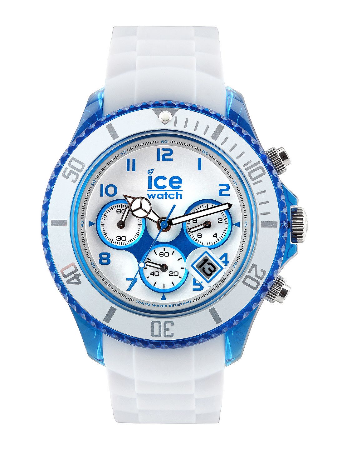 mens white ice watch
