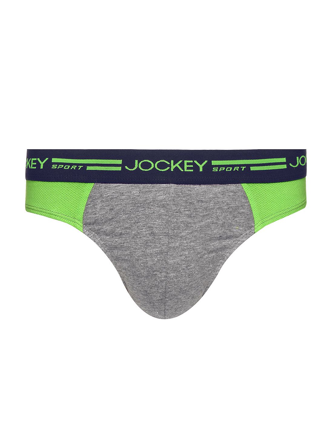 Buy Jockey Sport Men Performance Stretch Grey Briefs SP02 394