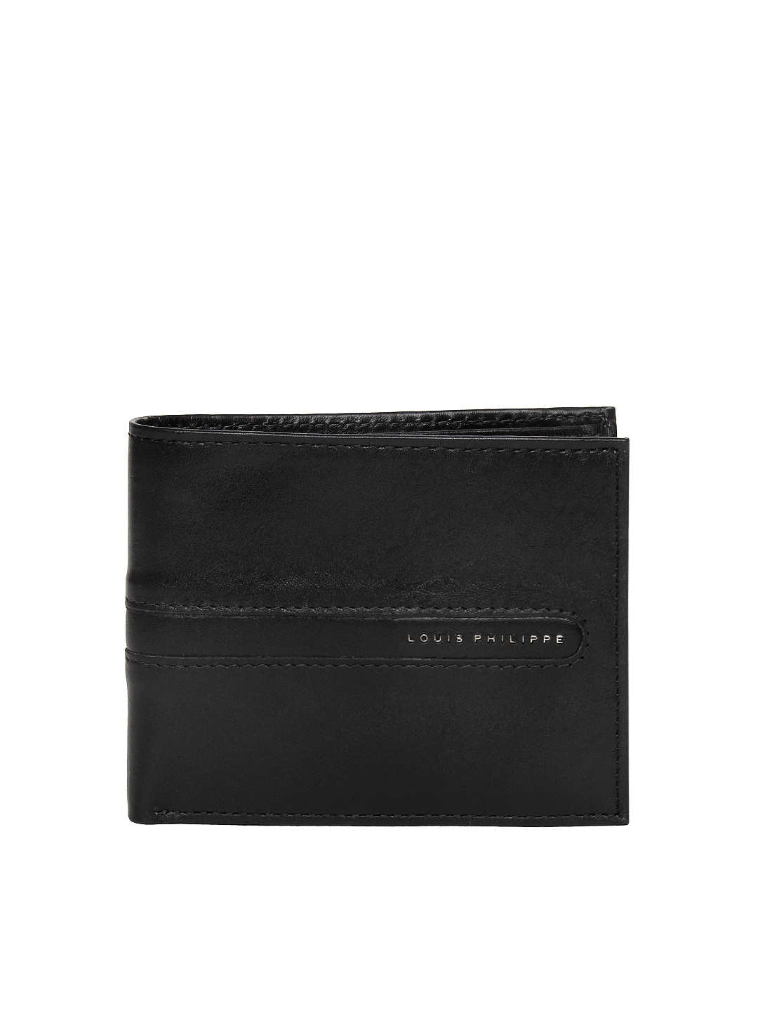 Buy Louis Philippe Men Black Leather Wallet - 365 - Accessories for Men - 423126