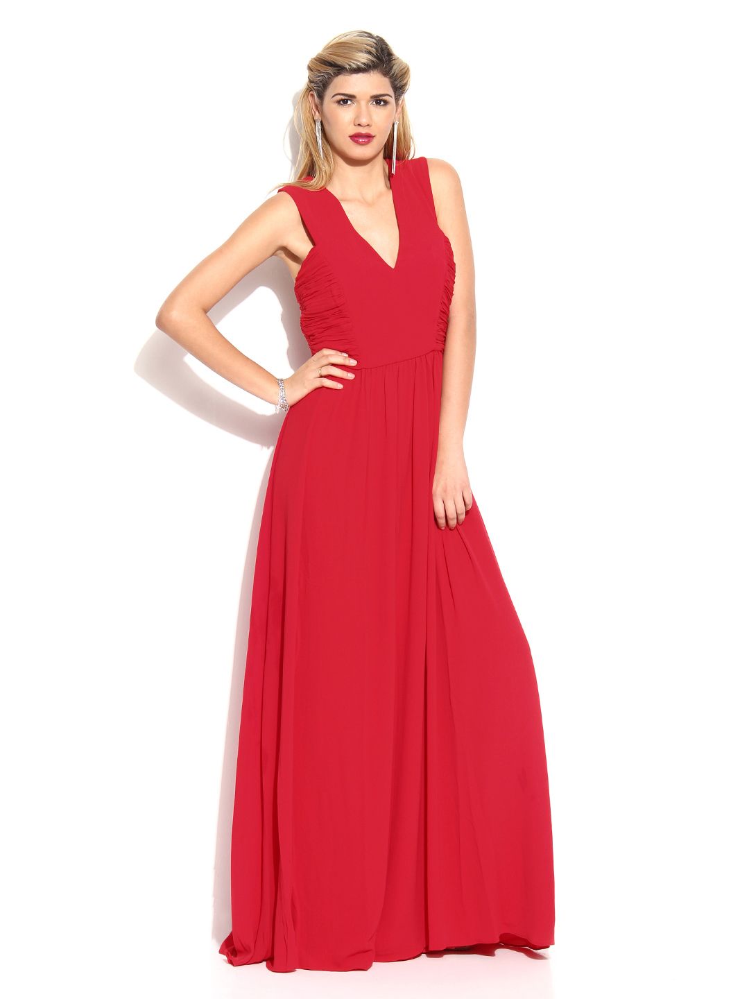 floral maxi dress with pockets Behold V Neck Maxi Dress with Pockets 2XL