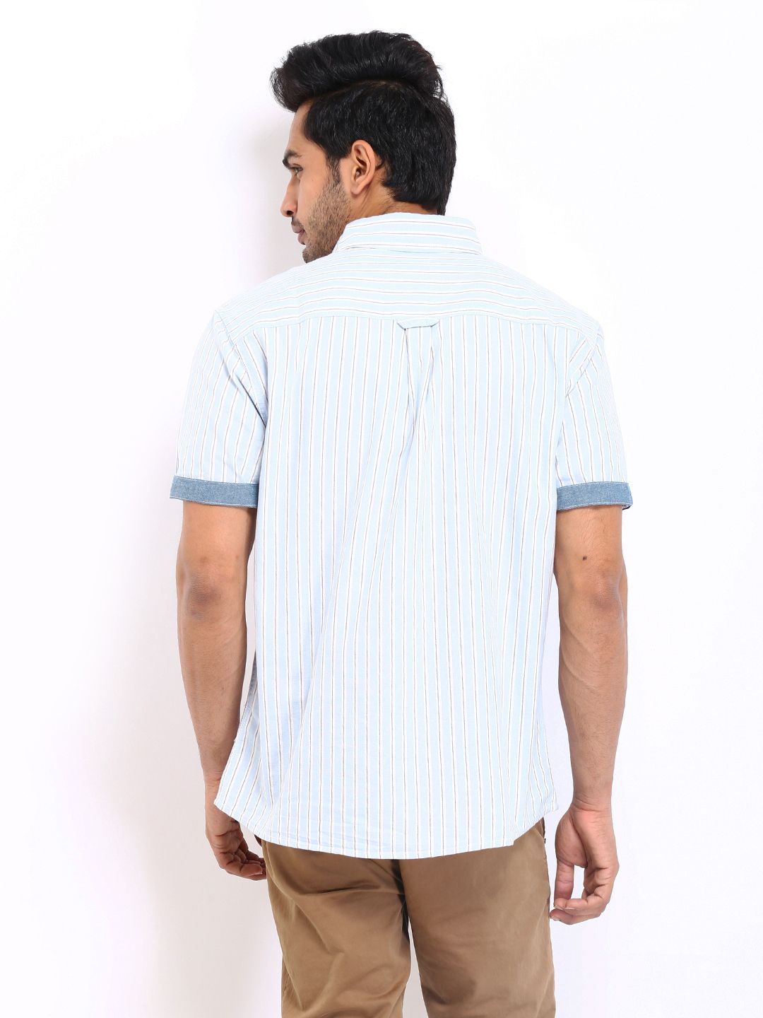 BC19 Men Cotton Striped Shirts At ₹ 220/piece | Men Striped Shirts In - Foto 11