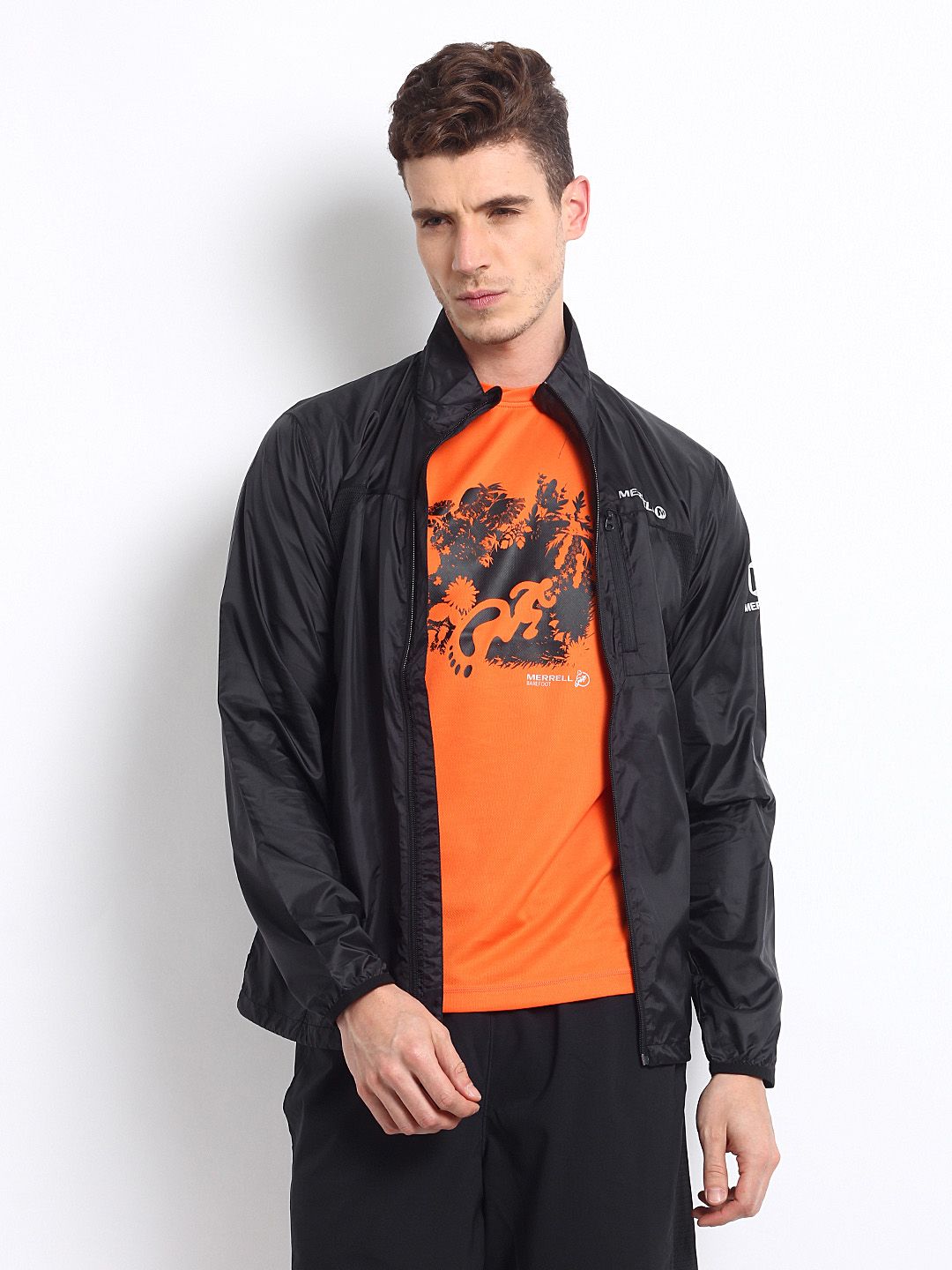 Buy Merrell Men Black Torrent Shell Jacket - Jackets for Men