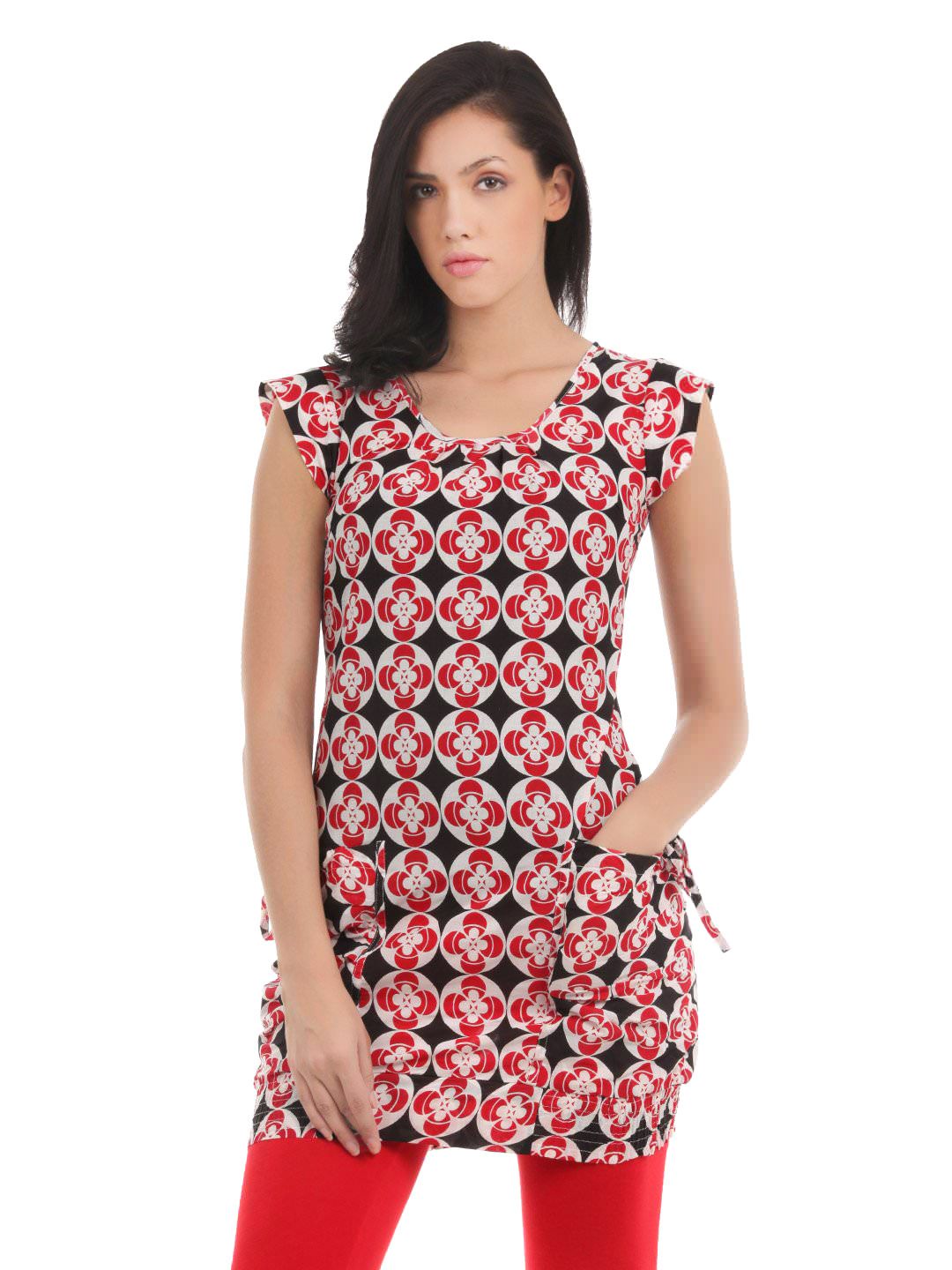 Mumbai Slang Women Red & Black Tunic