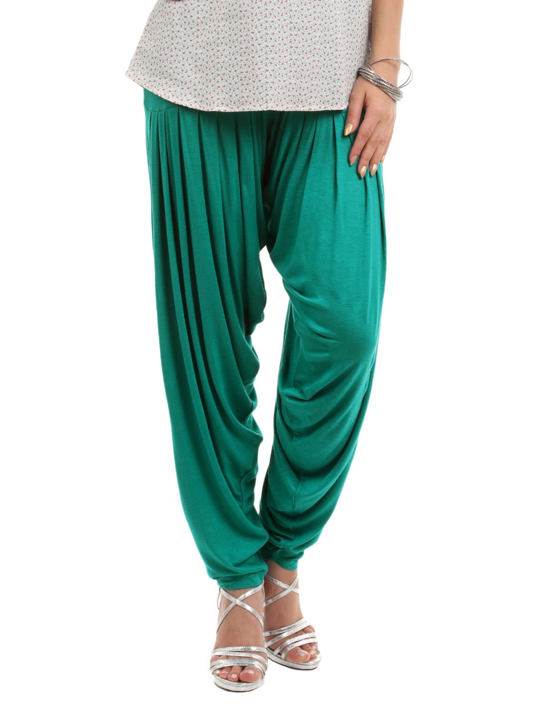 Myntra Women Green Patiala