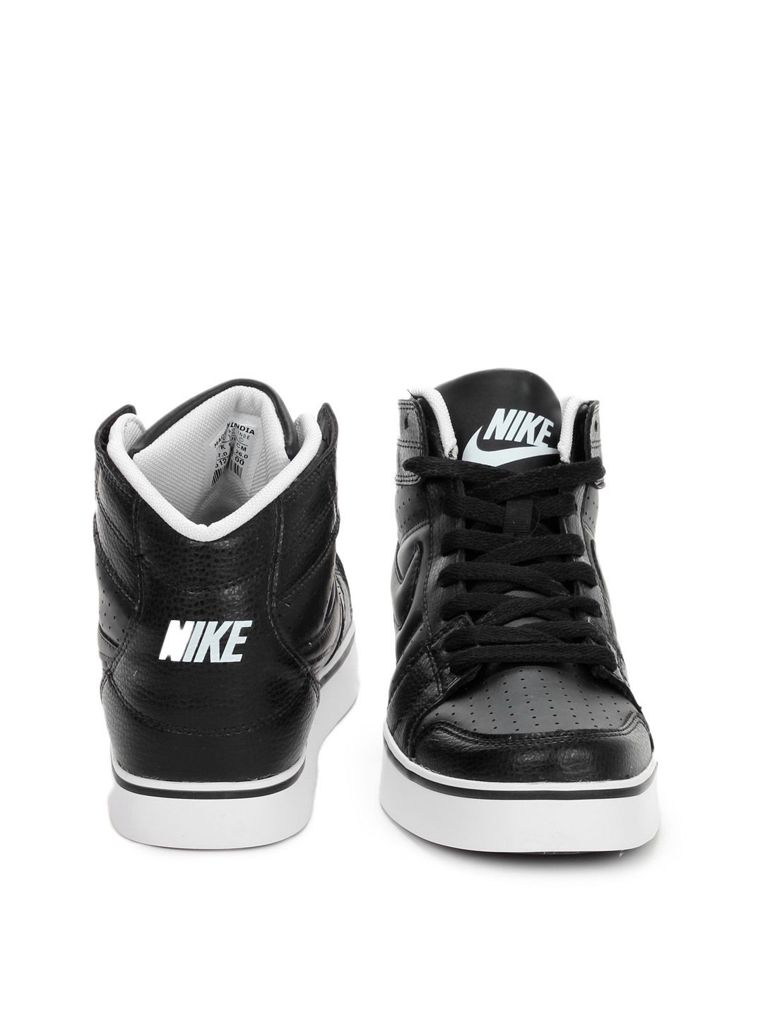 nike liteforce mid black sneakers