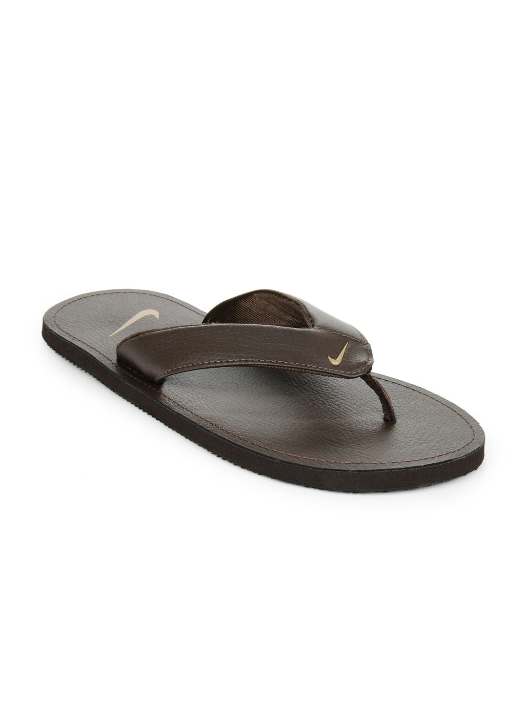 mens nike leather flip flops