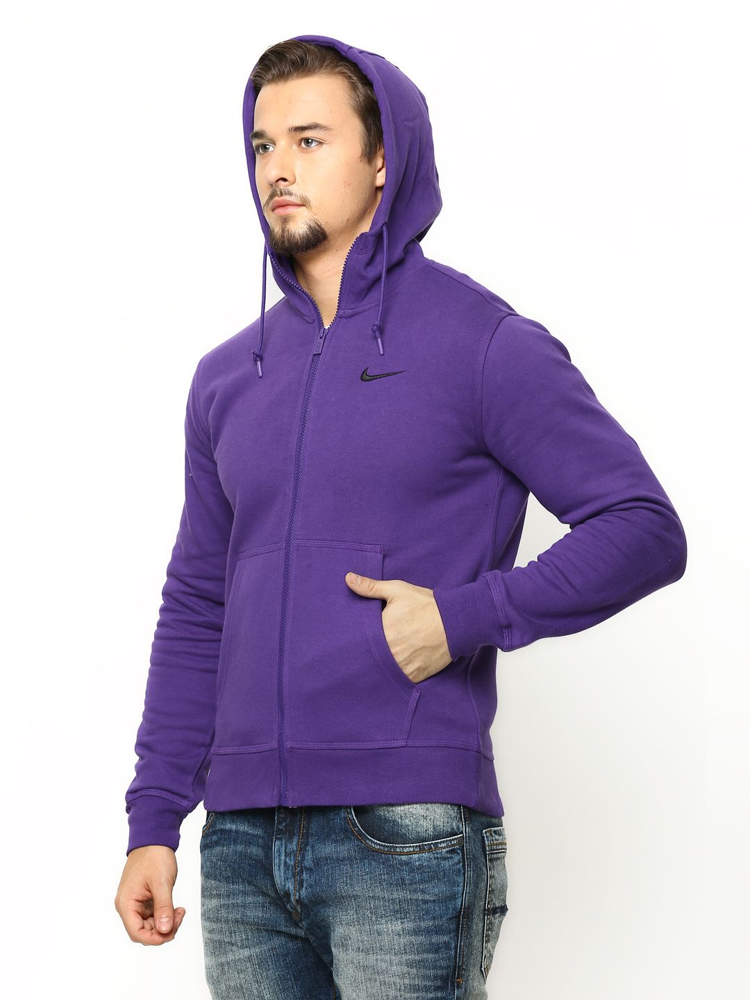 nike hoodie purple mens
