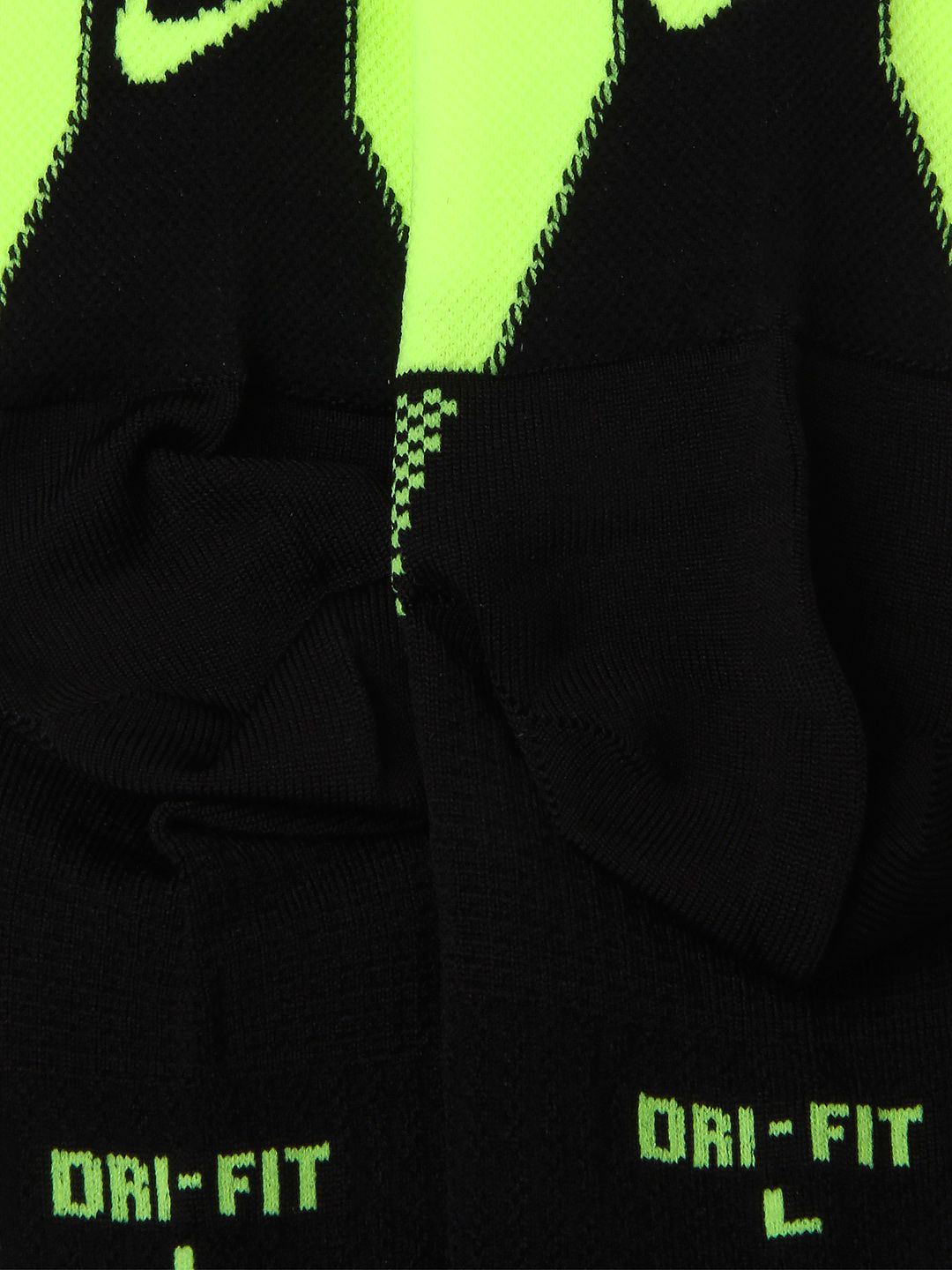 nike black and green socks