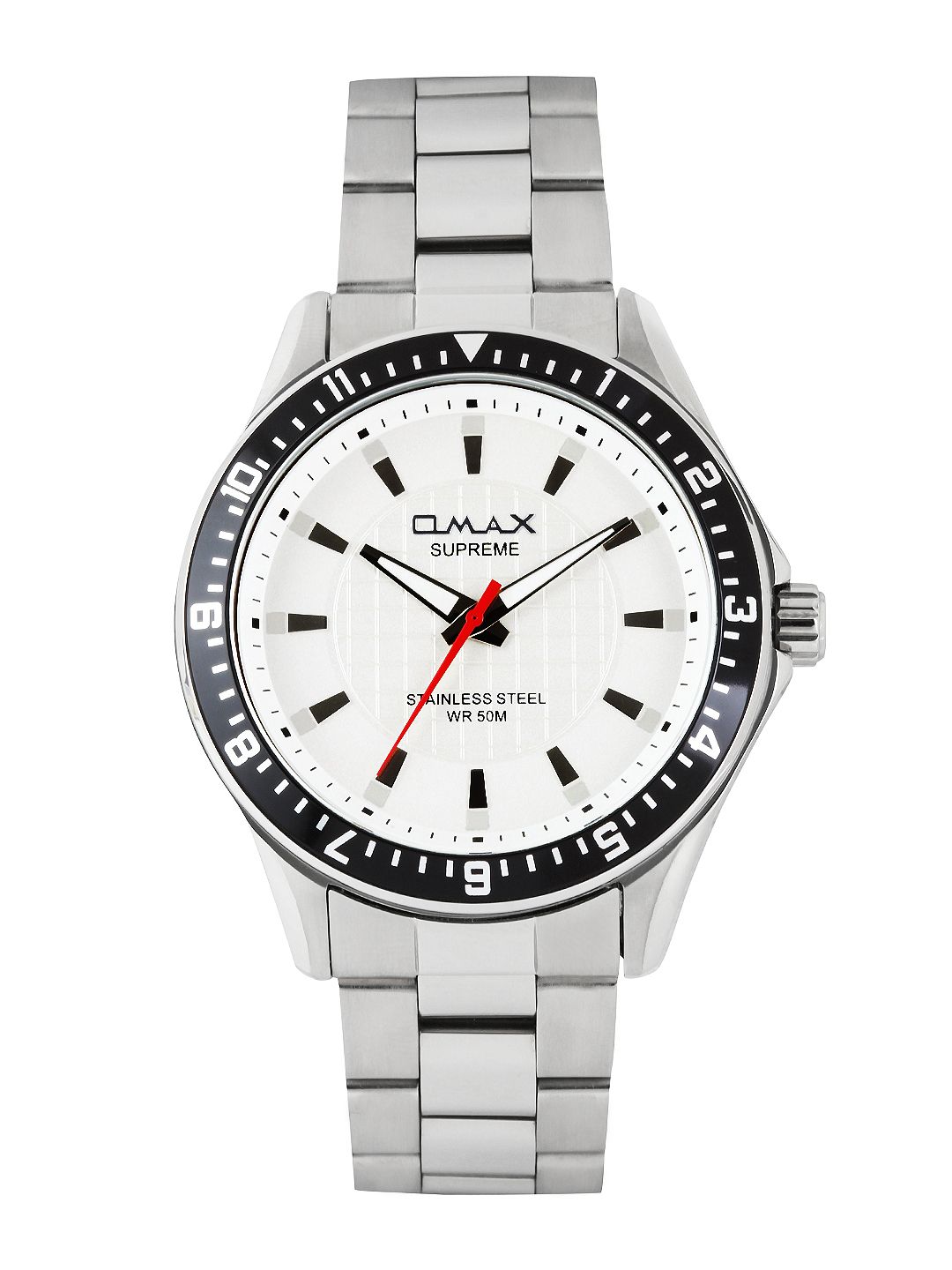 Buy Omax Men White Dial Watch SS123 - Watches for Men 315022 | Myntra