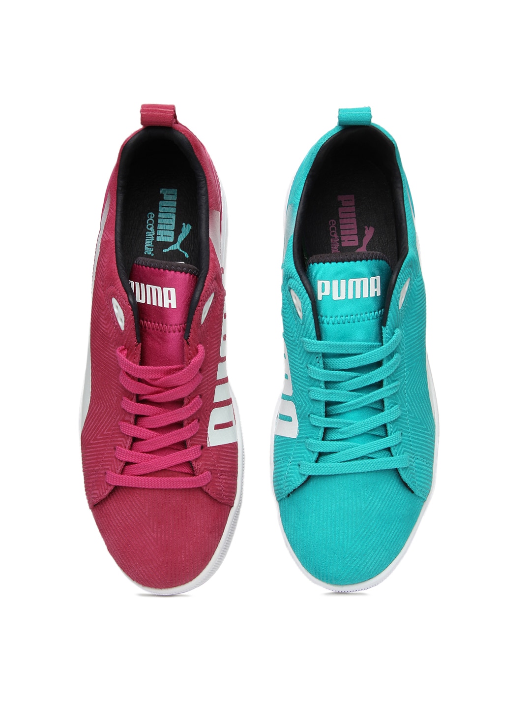 puma pink and blue shoes