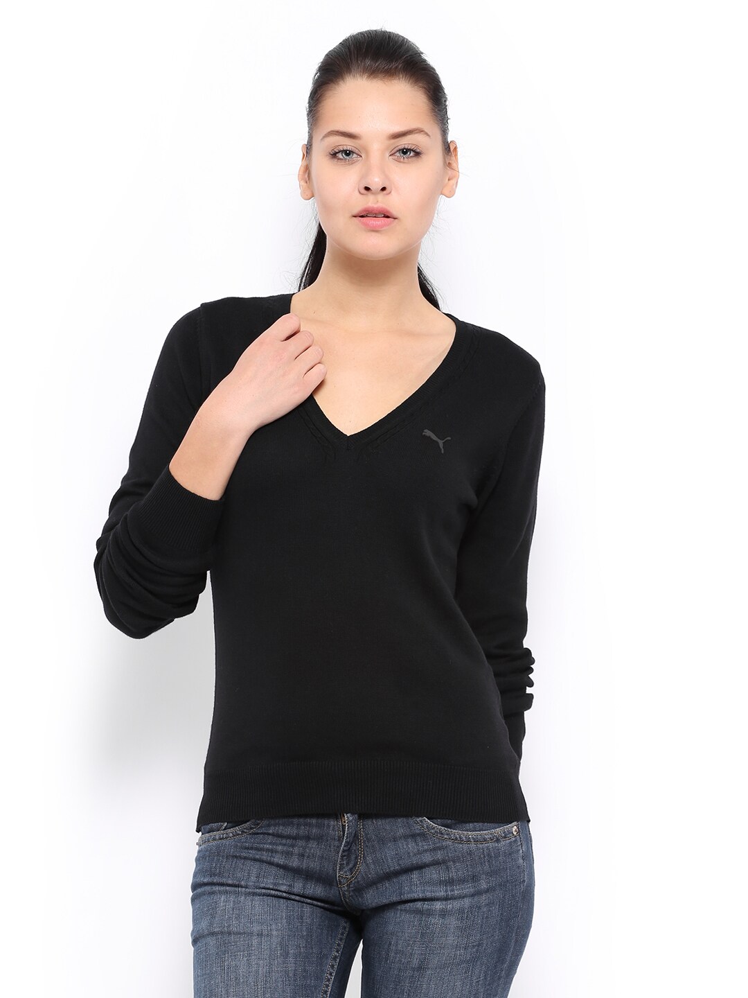 Buy Puma Women Black Sweater 1425695 for women online in india on ...