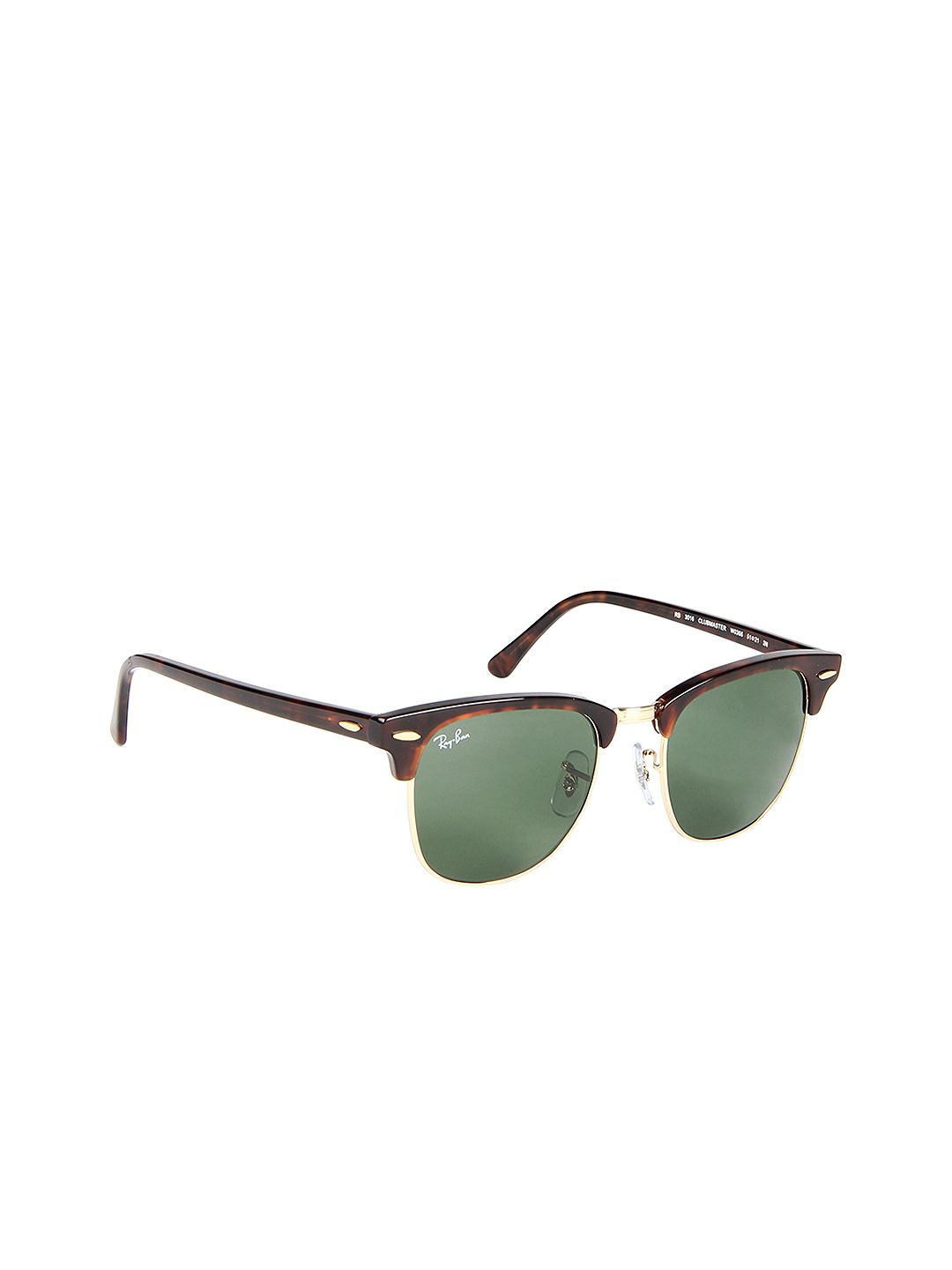 Ray-Ban Unisex UV Protected Green Lens Square Sunglasses - 0RB3016W036651