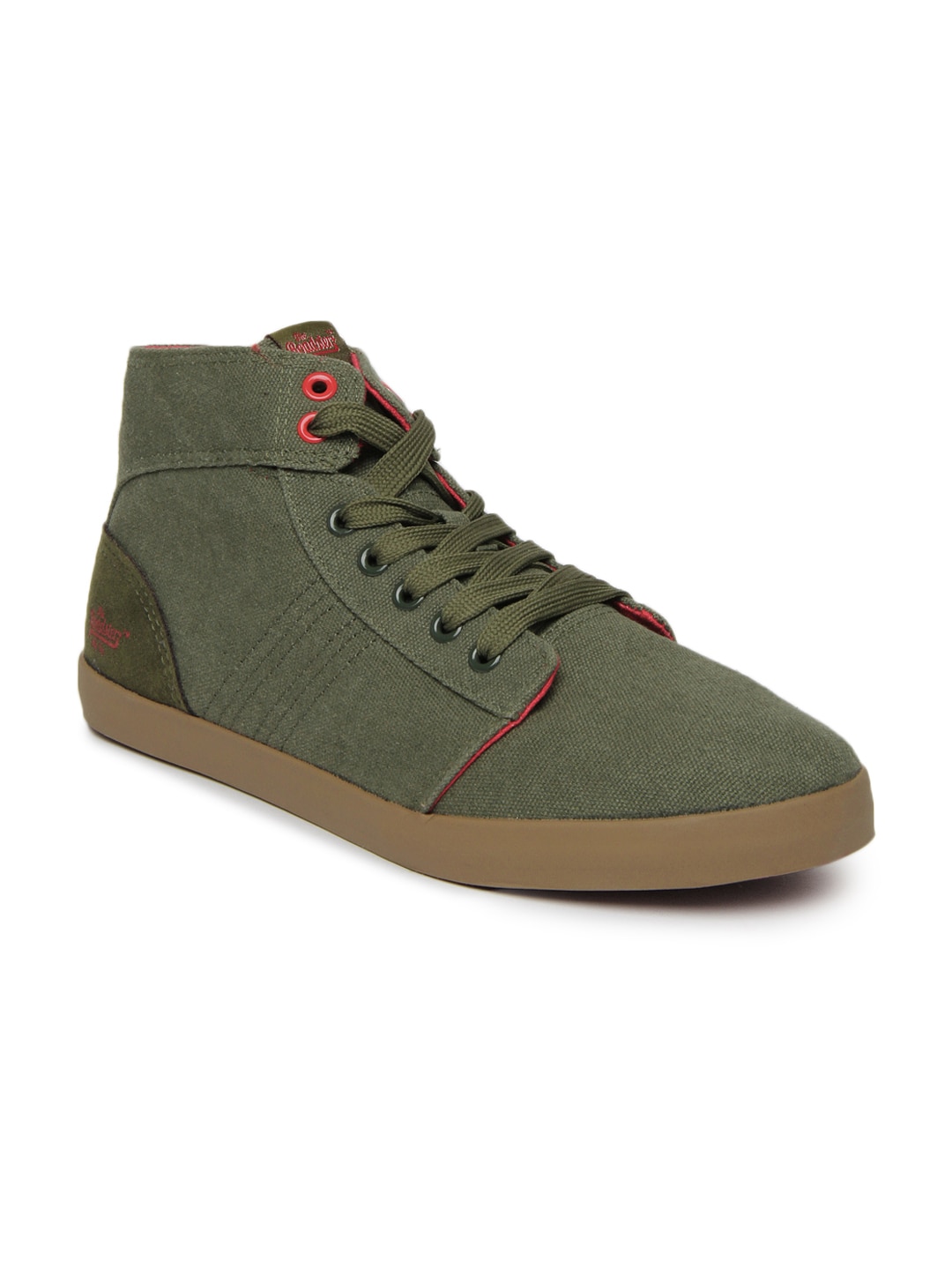 Buy Roadster Men Olive Green Casual Shoes 632 Footwear
