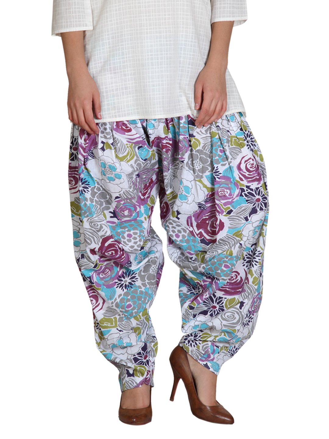 Shree Women Multi Coloured Patiala