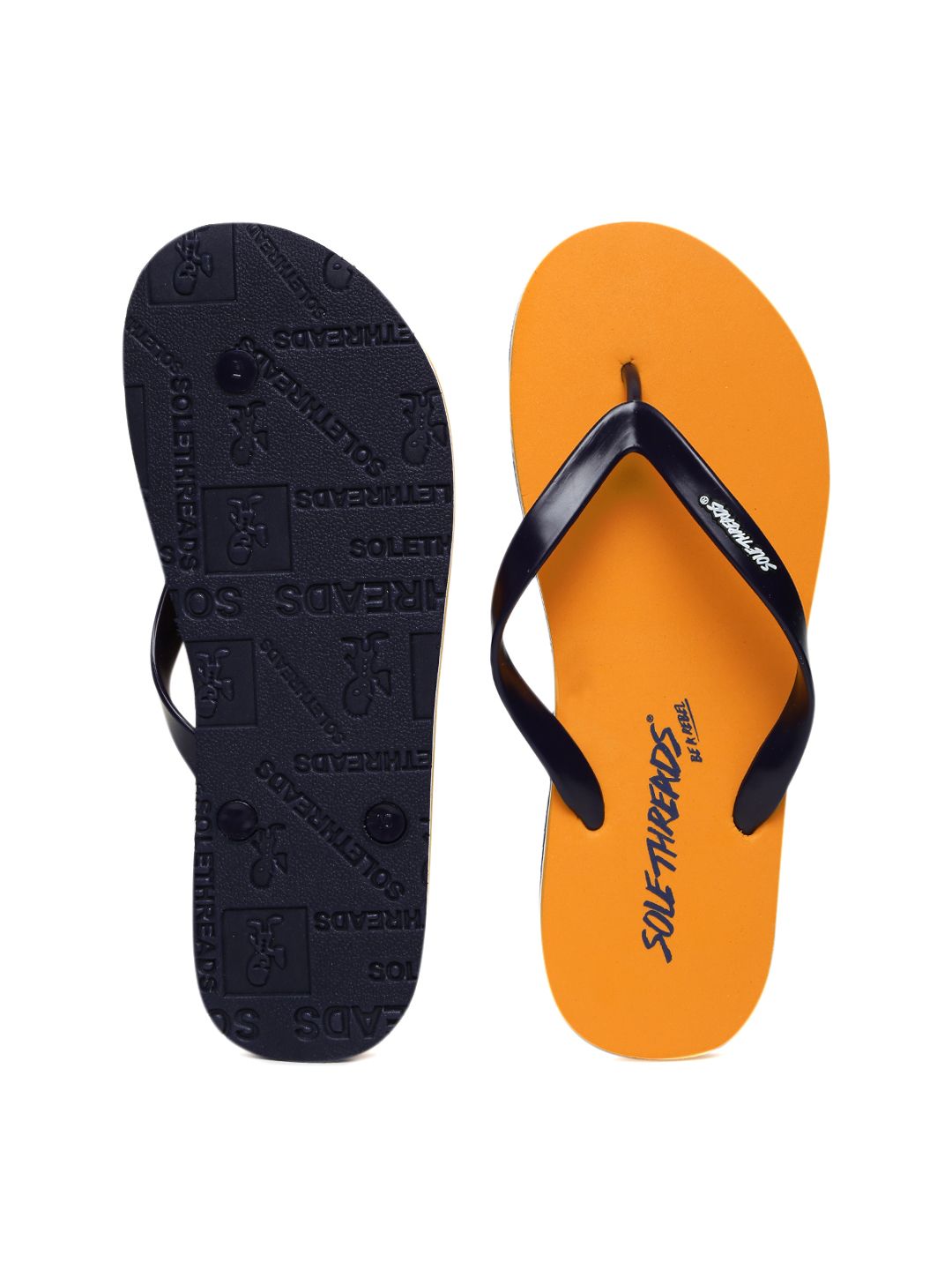 Buy Solethreads Men Black Flip-Flops - Flip Flops for Men 573075 | Myntra