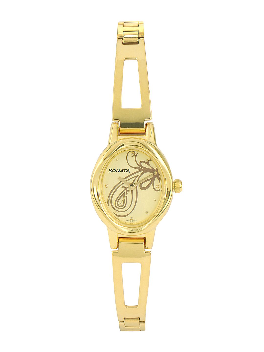 Sonata Women Yellow Dial Watch 8085YM01 Price in India