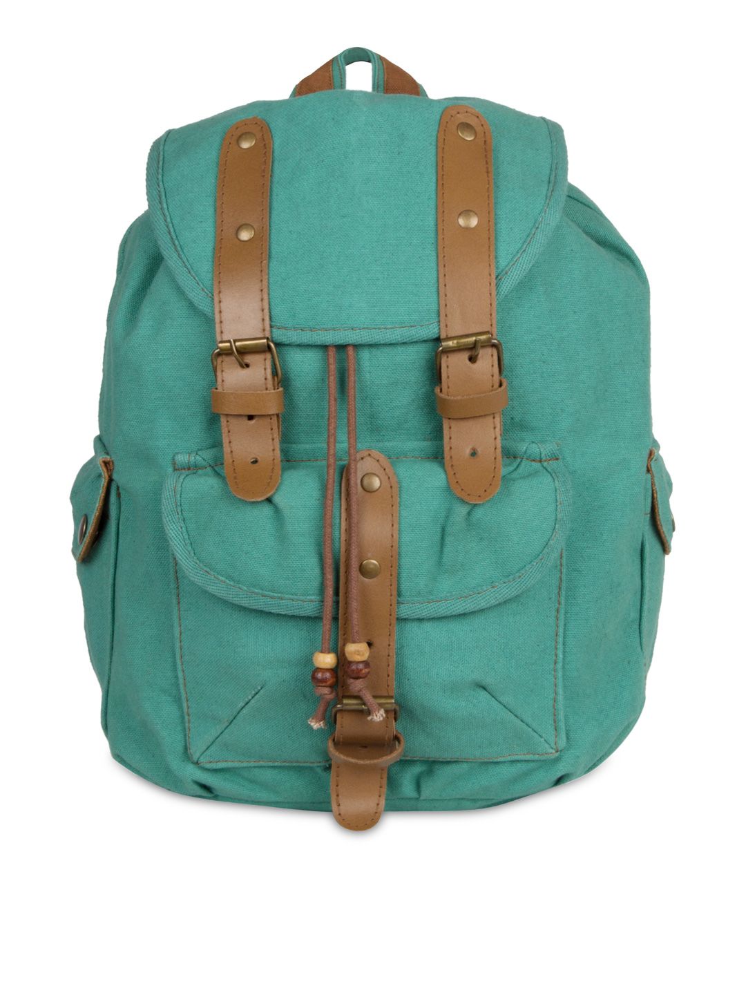 The House of Tara Women Teal Green Backpack Price in India