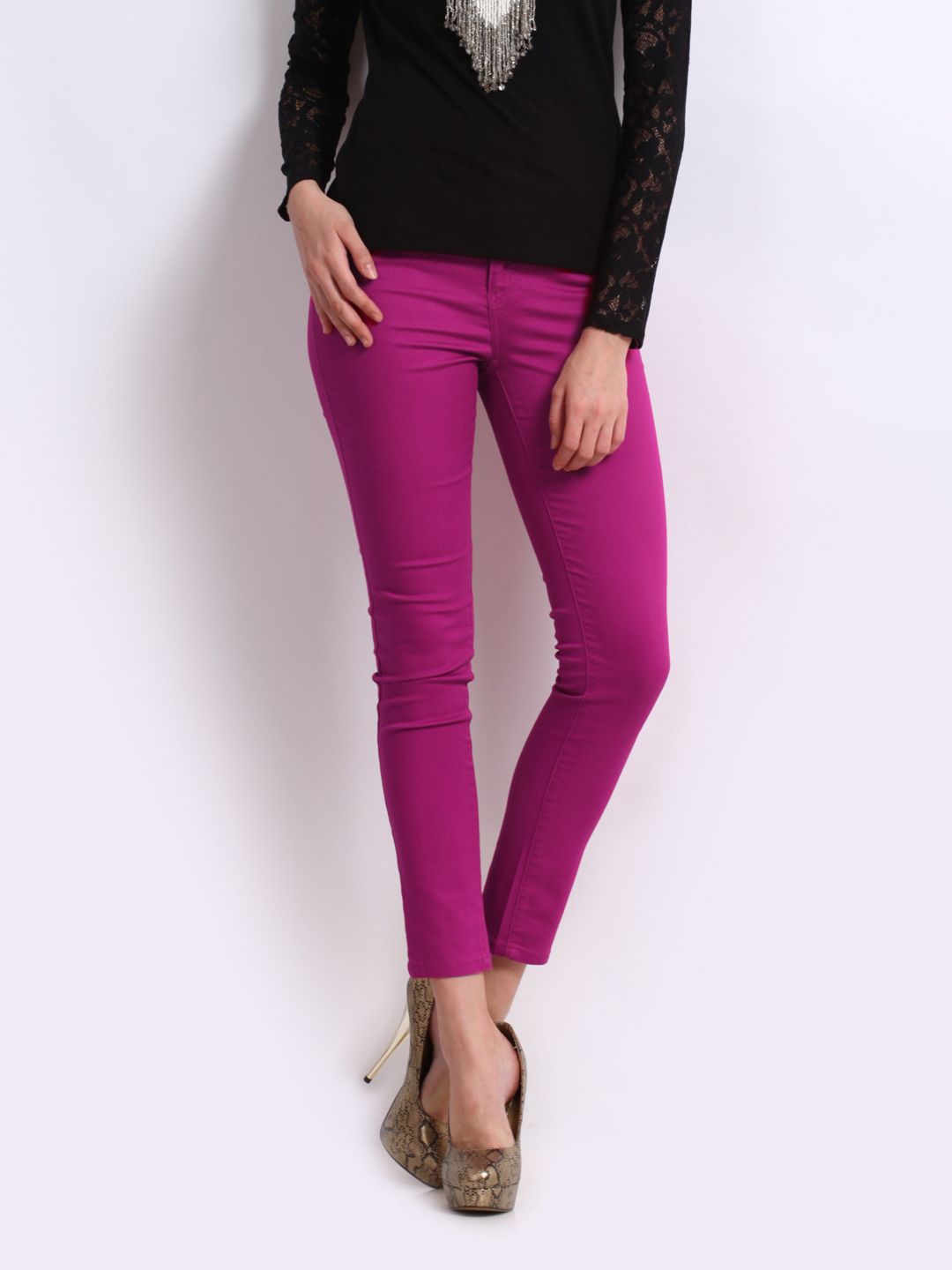 vero moda coated jeans