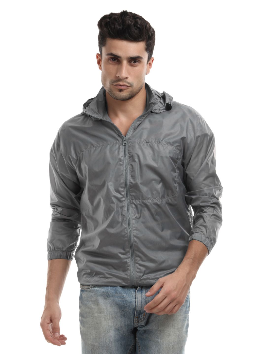 Wildcraft Men Grey Wind Cheater Jacket