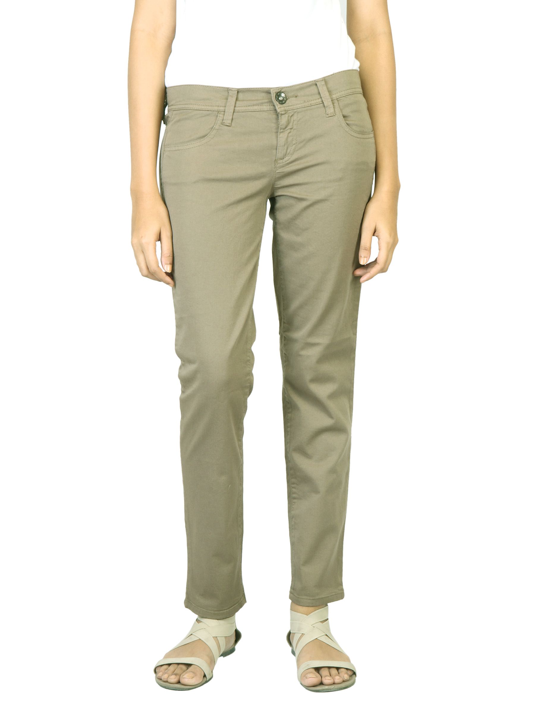 United Colors of Benetton Women Beige Trouser