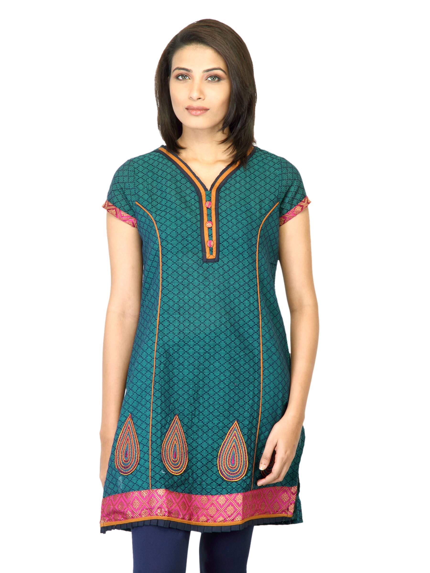 Mother Earth Women Blue Kurta