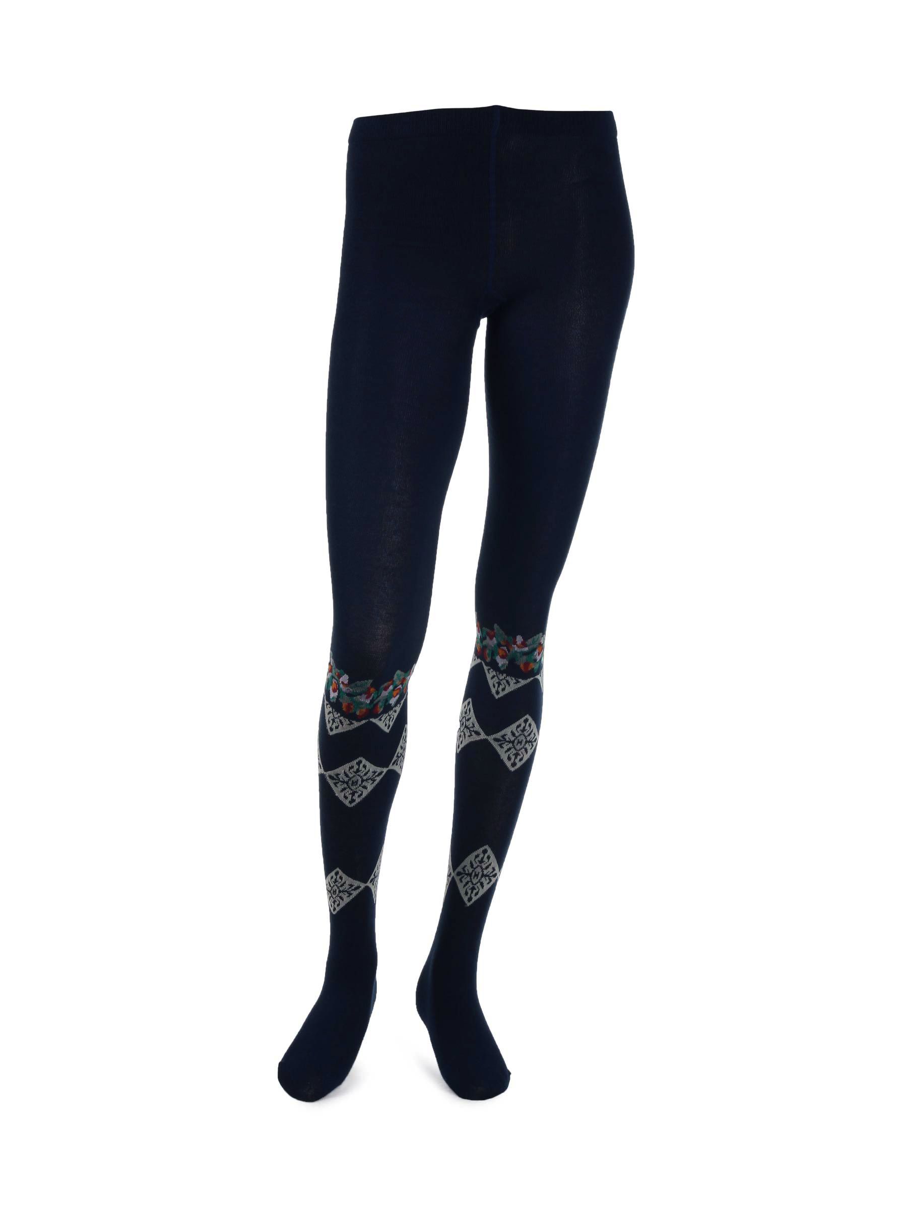 United Colors of Benetton Women Solid Navy Blue Tights