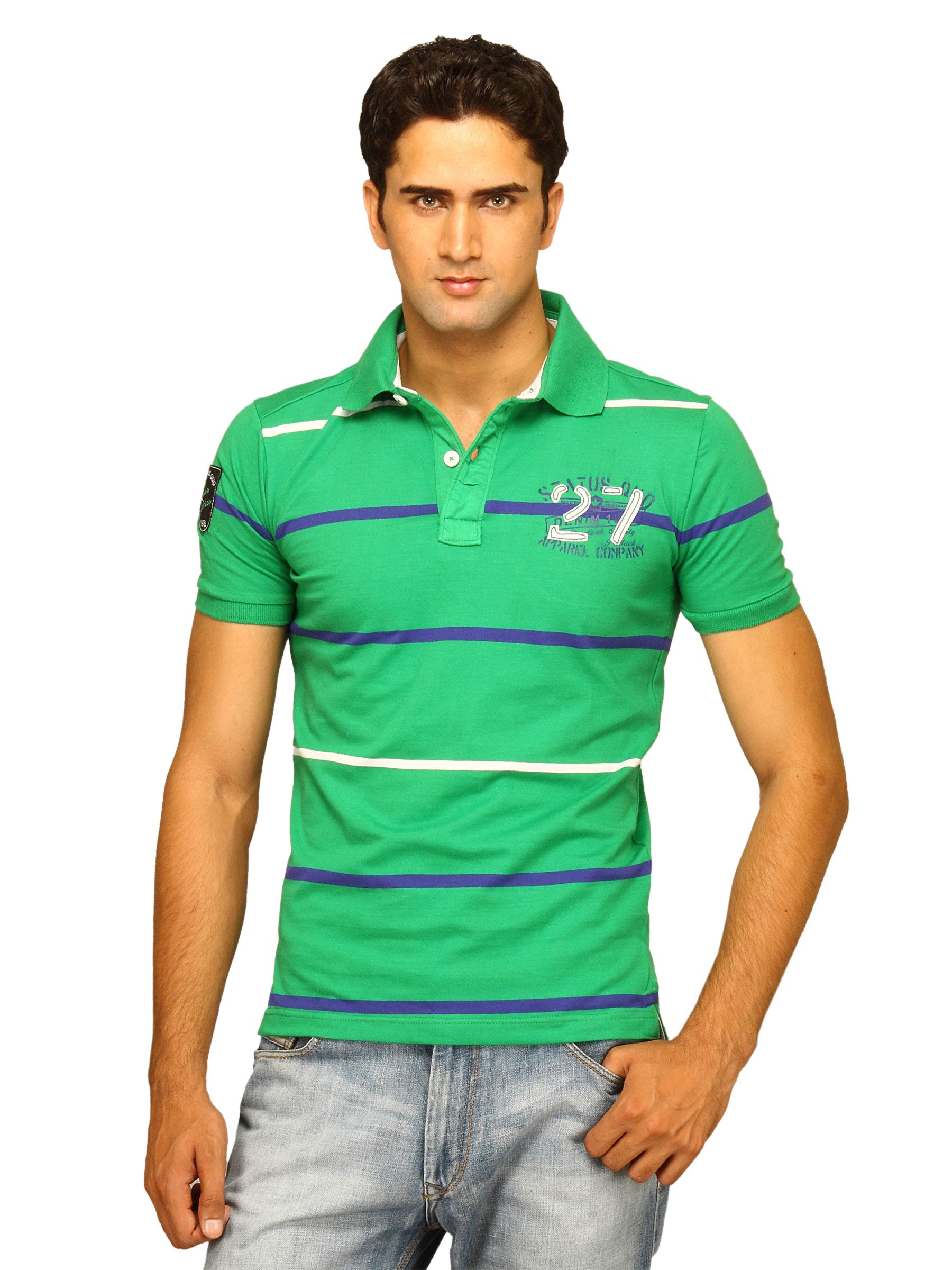 Status Quo Men's Green Polo T-shirt
