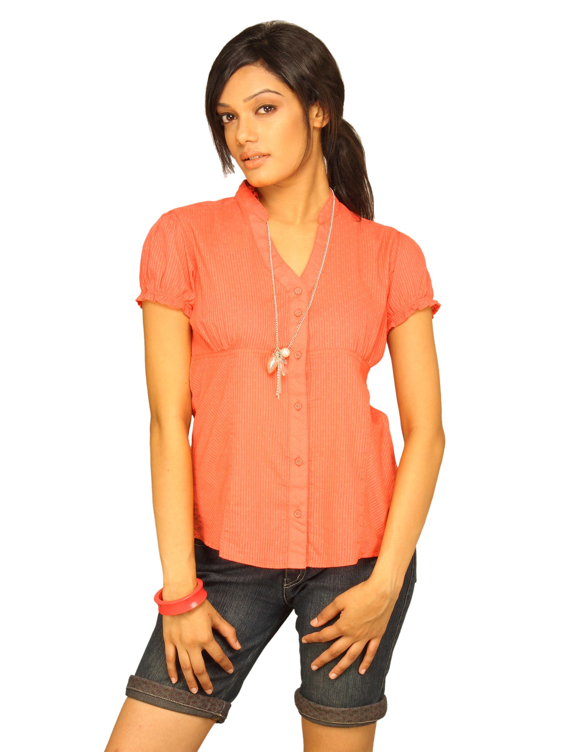 Wrangler Women Ditsy Polka Red Shirt