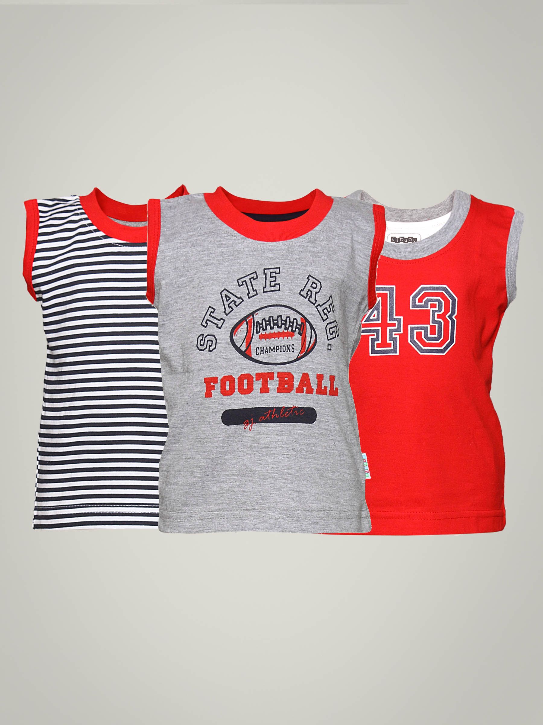 Gini and Jony Boy's Kent Pack of 3 Tee Kidswear