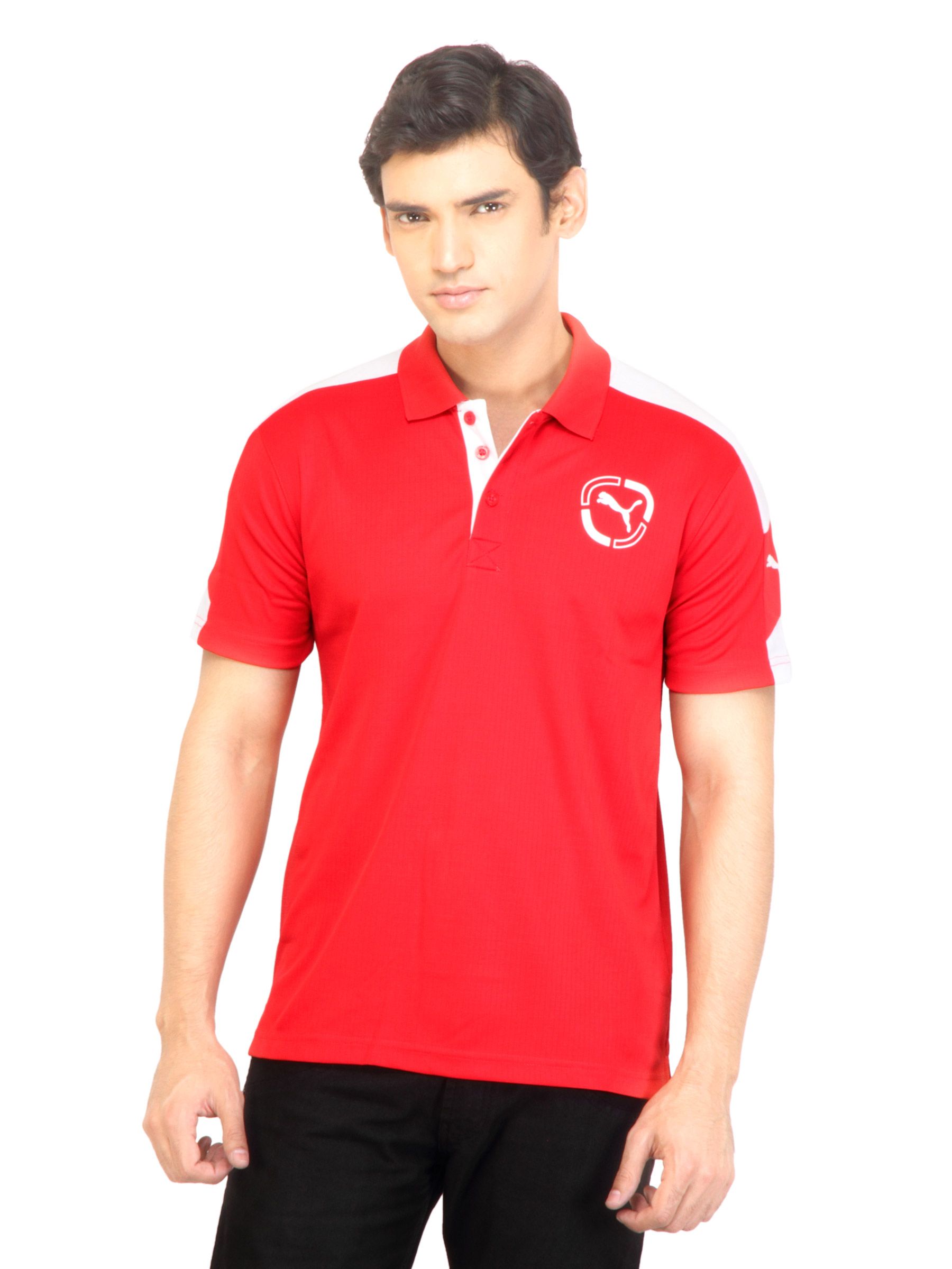 Puma Men Polo Red Tshirt