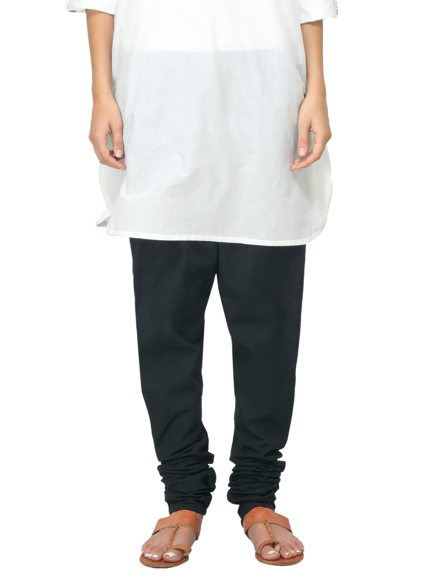 Fabindia Women Black Mangalgiri Churidar
