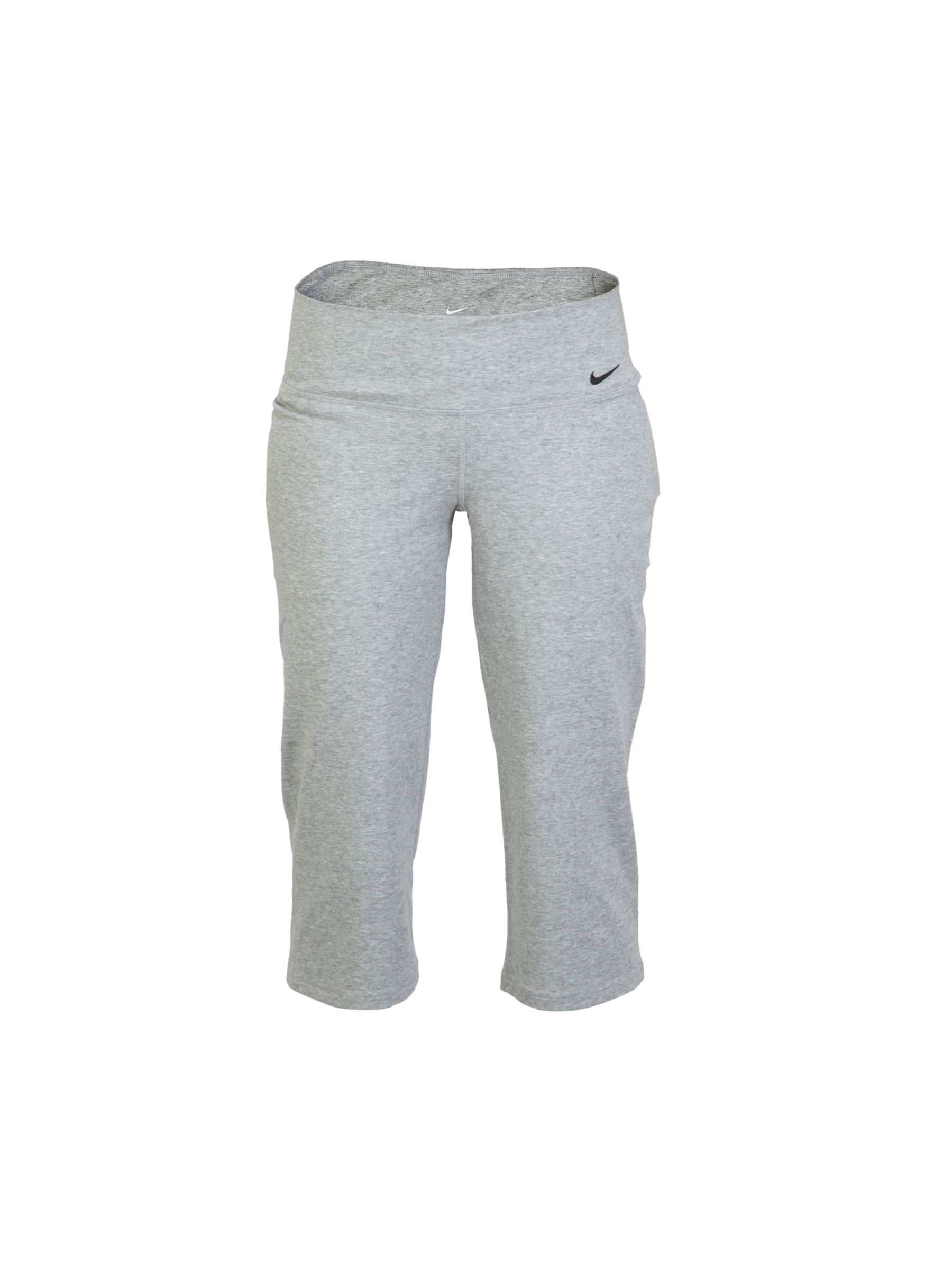 Nike Women Solid Grey Capris