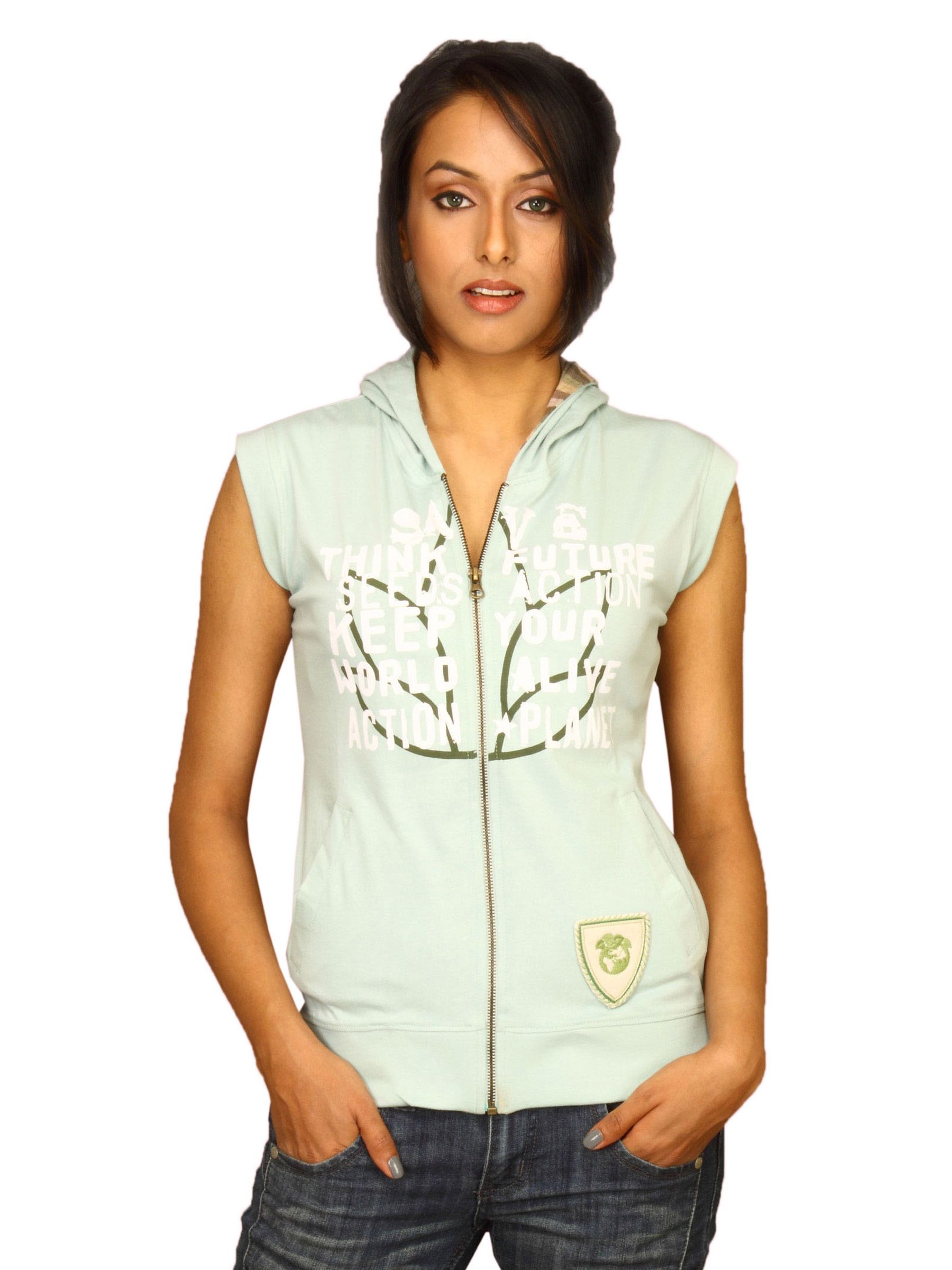 DUSG Women Bandhavgarh Organic Aqua Top