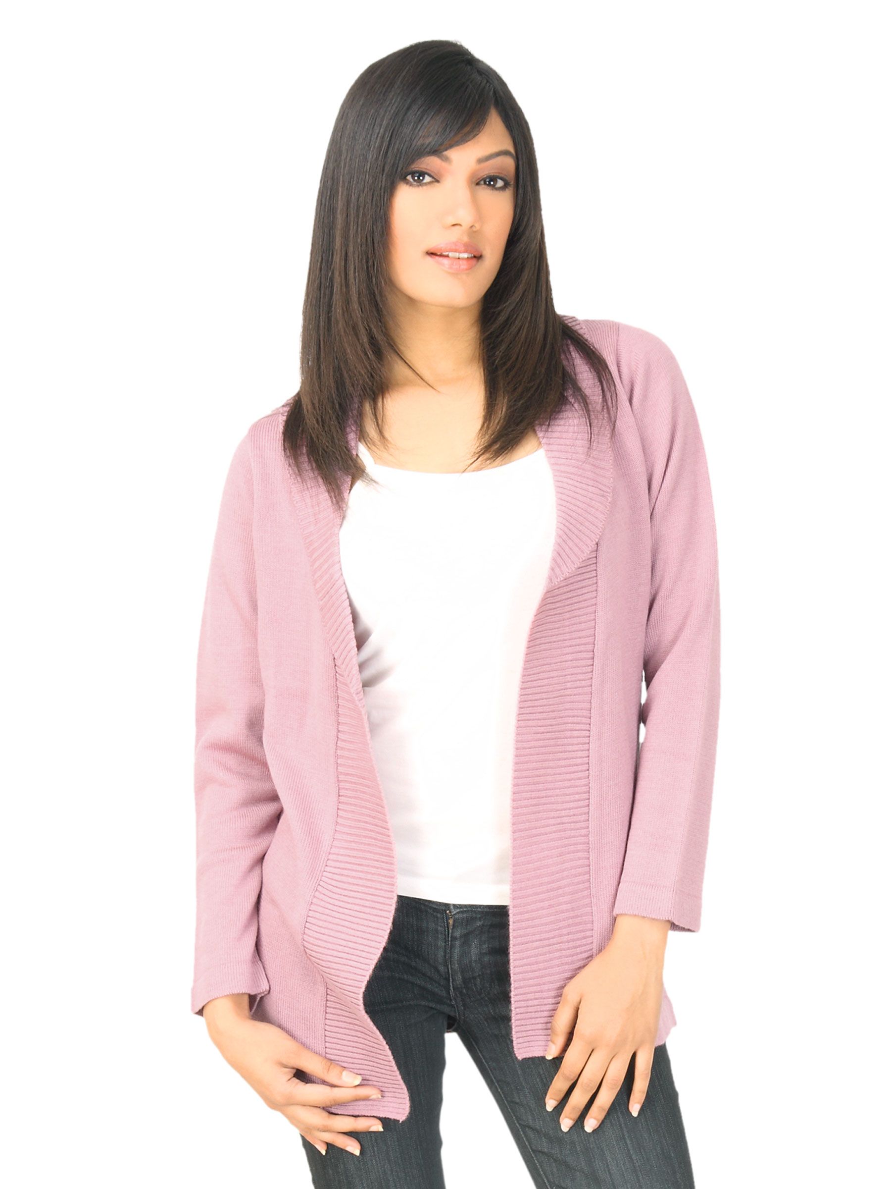 Jealous 21 Women Solid Pink Sweater