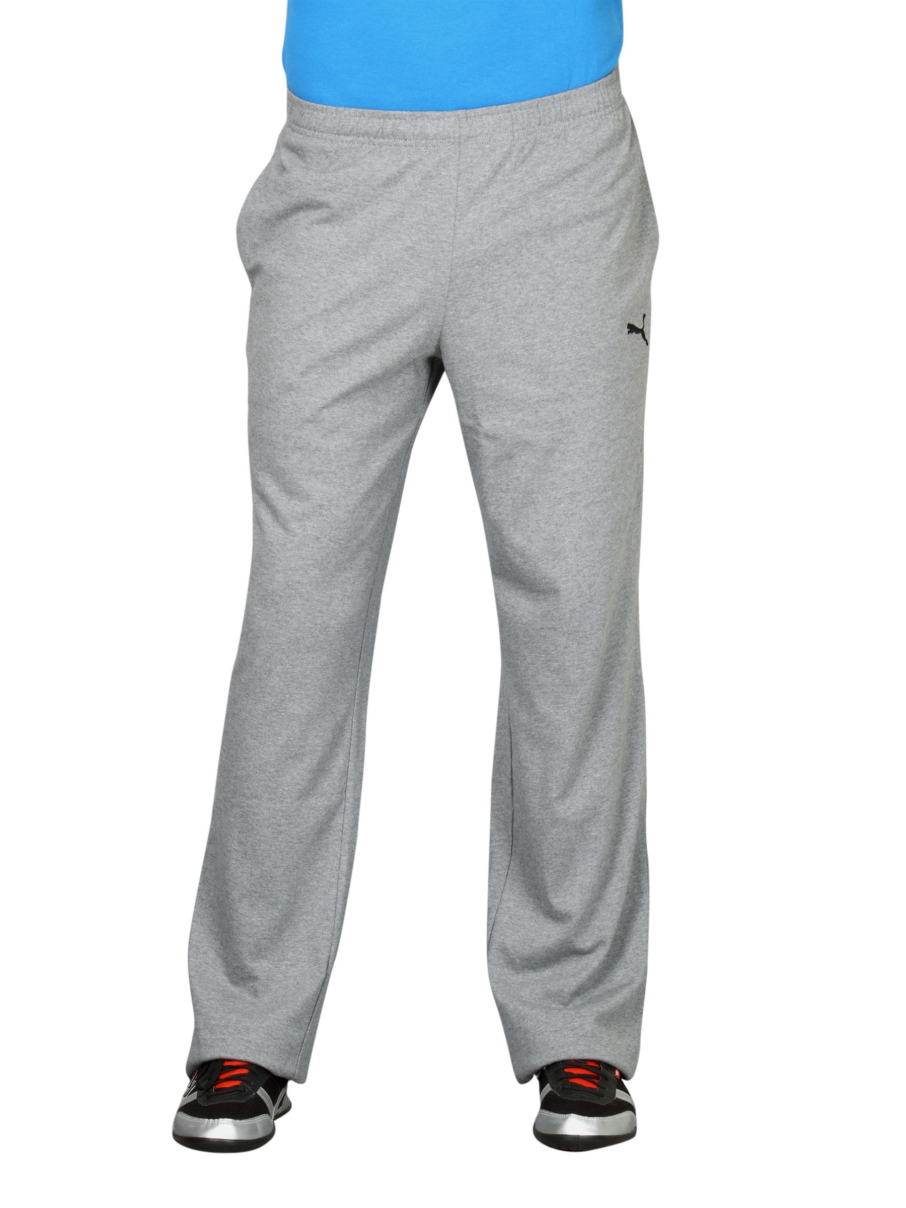 Puma Men Jersey Long Grey Track Pant