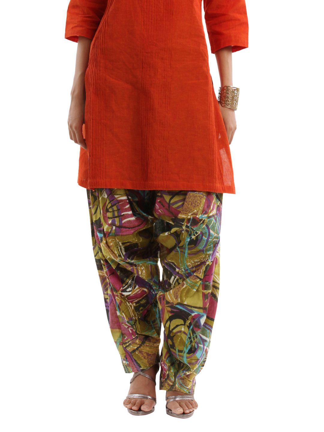 Shree Women Multi Colored Patiala
