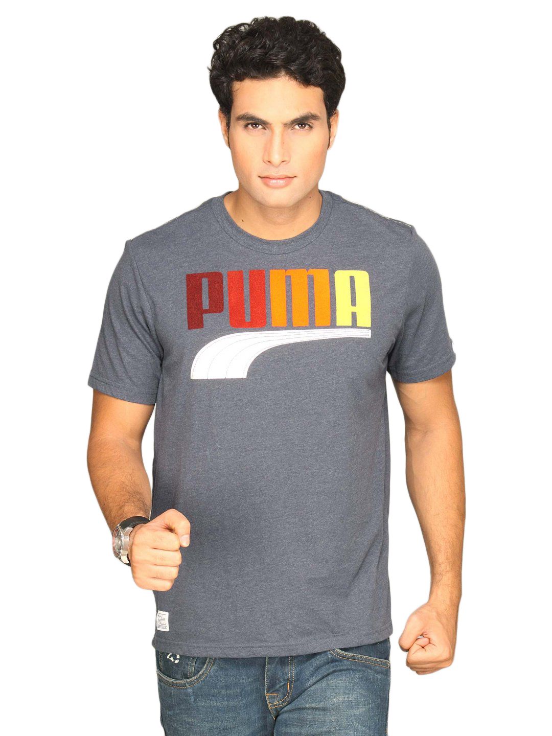 Puma Men's Lifestyle Graphic Mood Indigo T-shirt