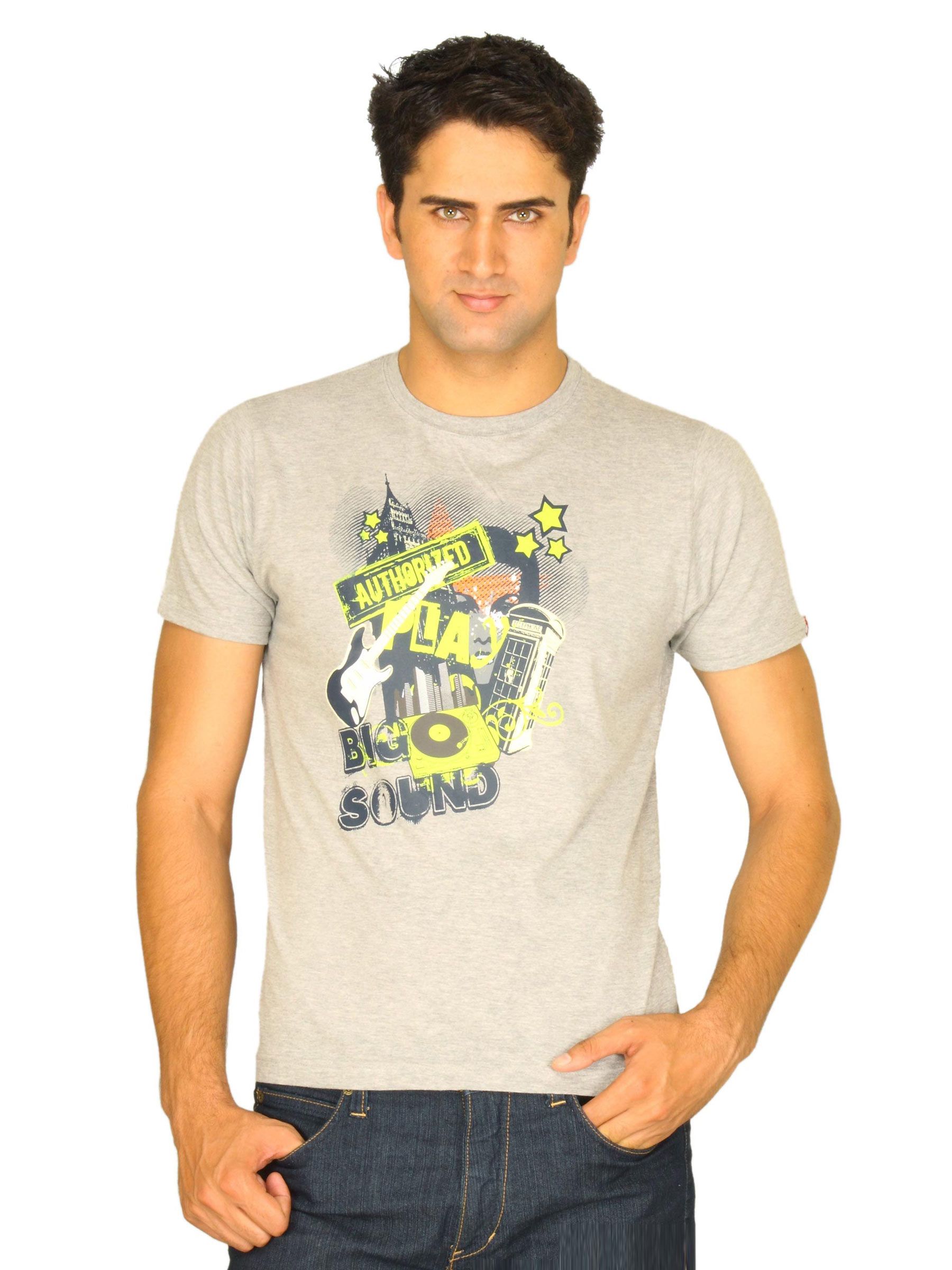 Probase Men's Big Sound Grey T-shirt