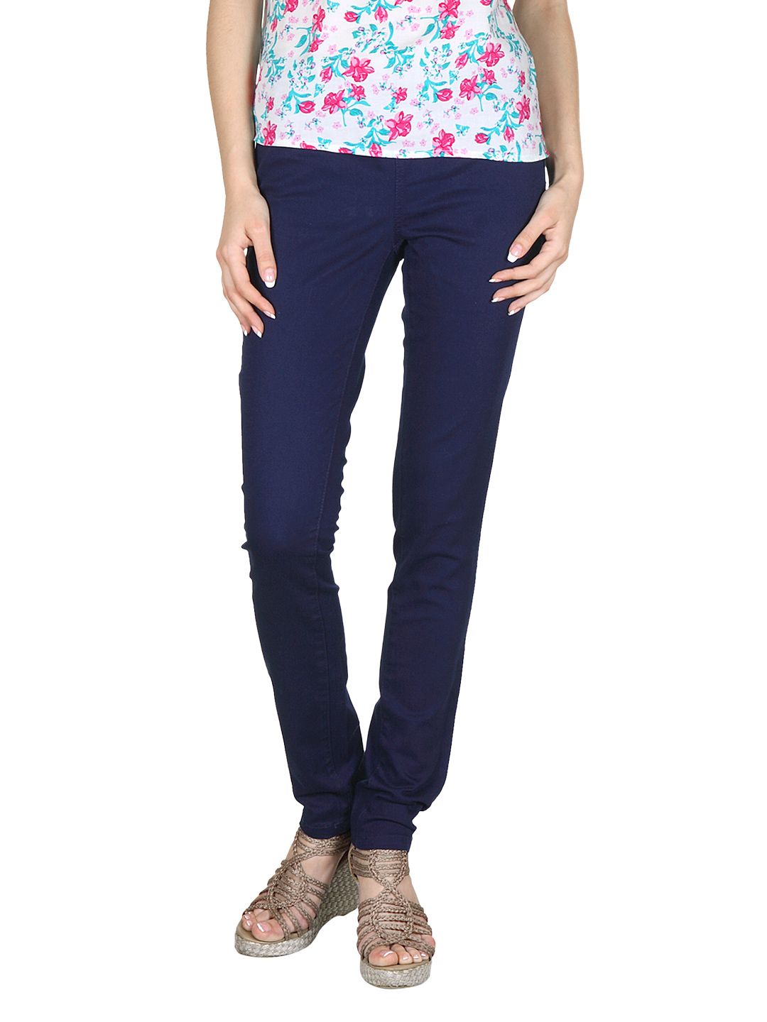 Pieces Women Blue Jeggings