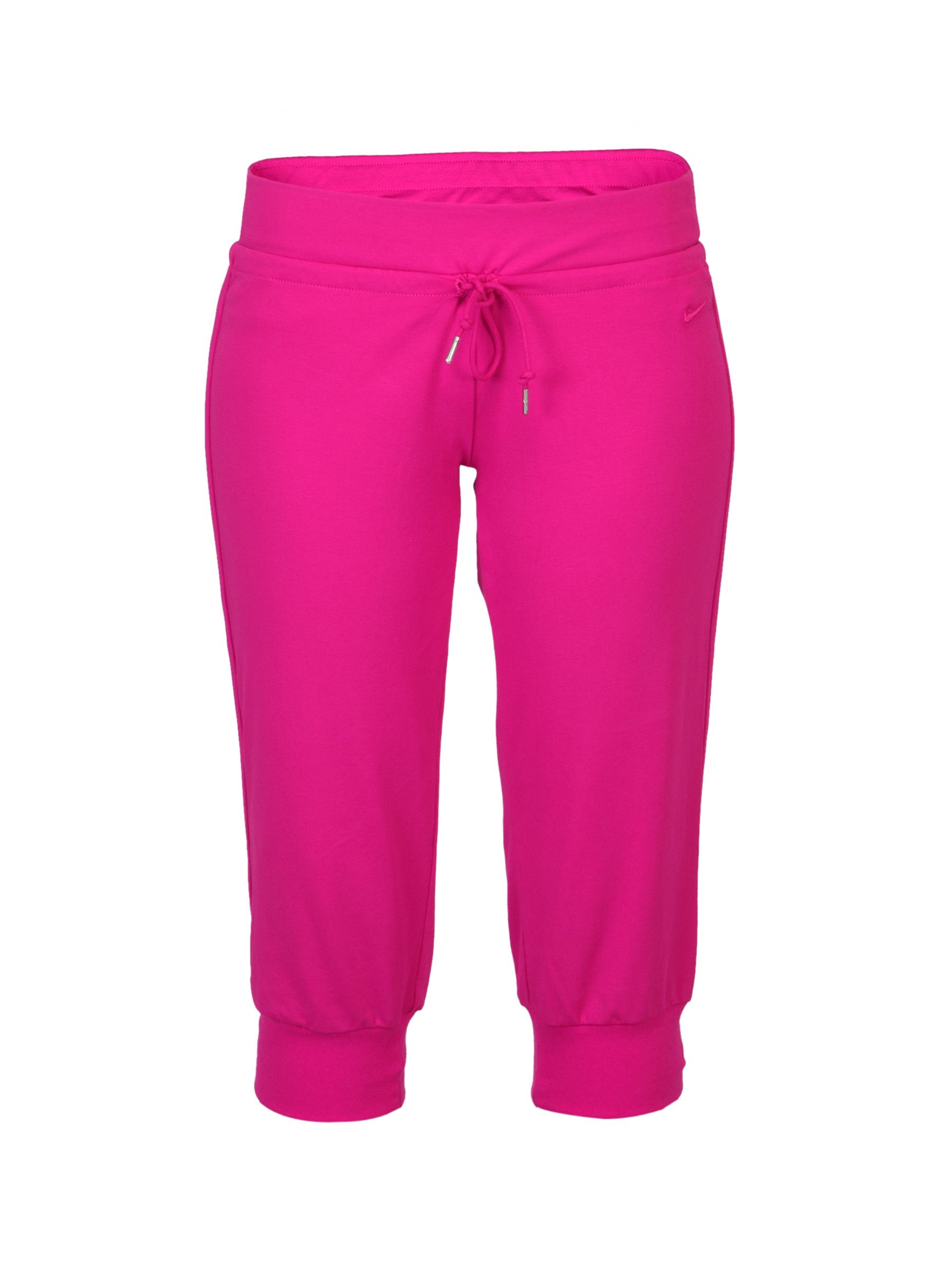 Nike Women Jersey Cuffed Pink Capris