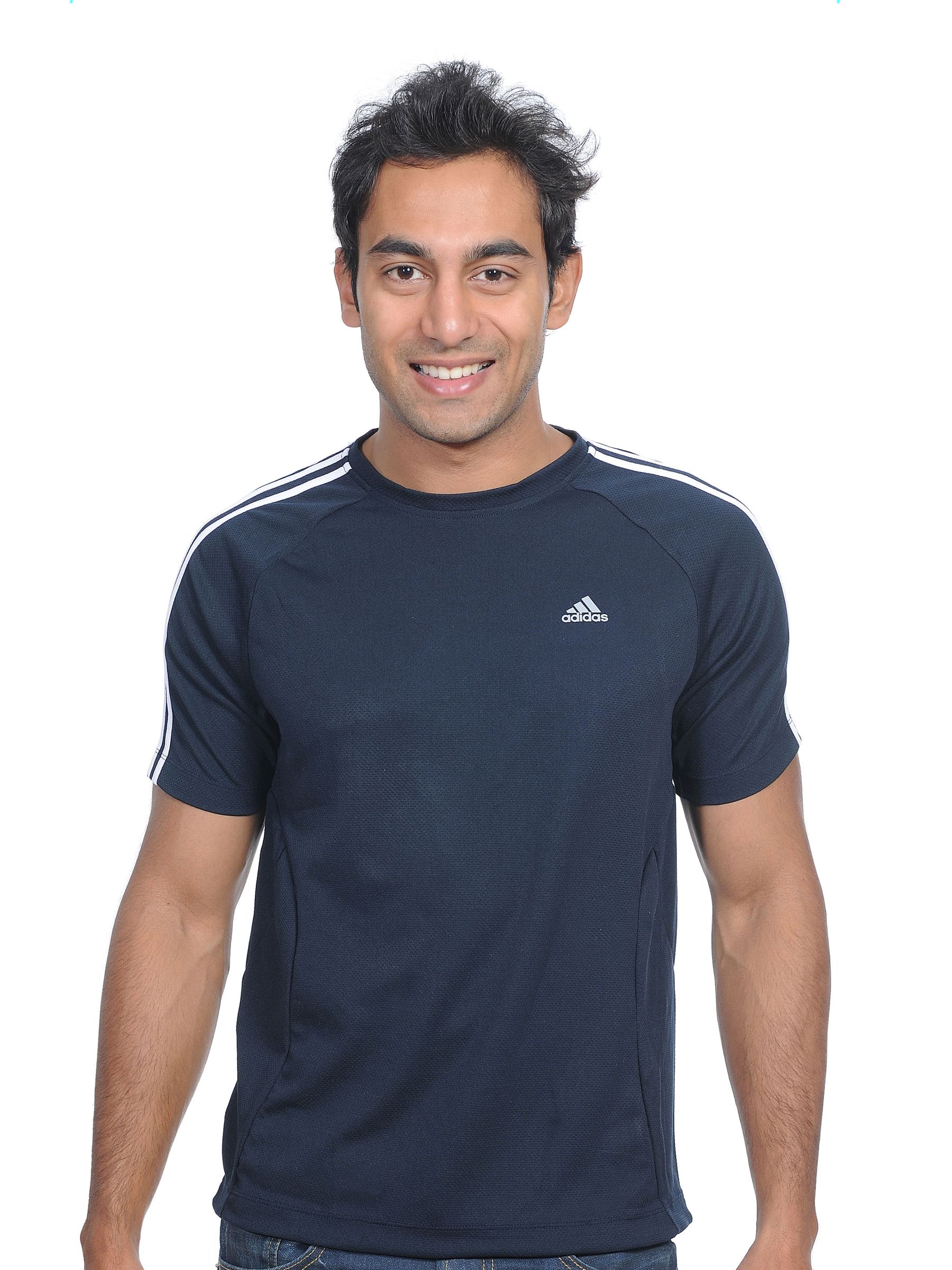 ADIDAS Men's Navy Blue T-shirt