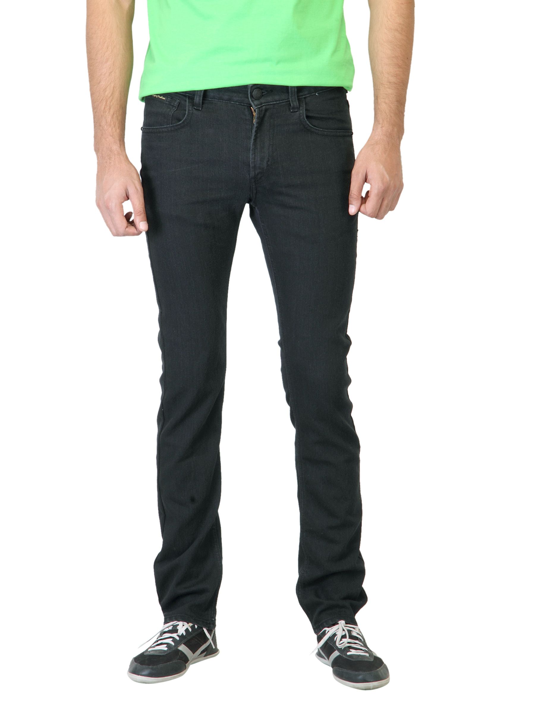 Flying Machine Men Washed Black Jeans