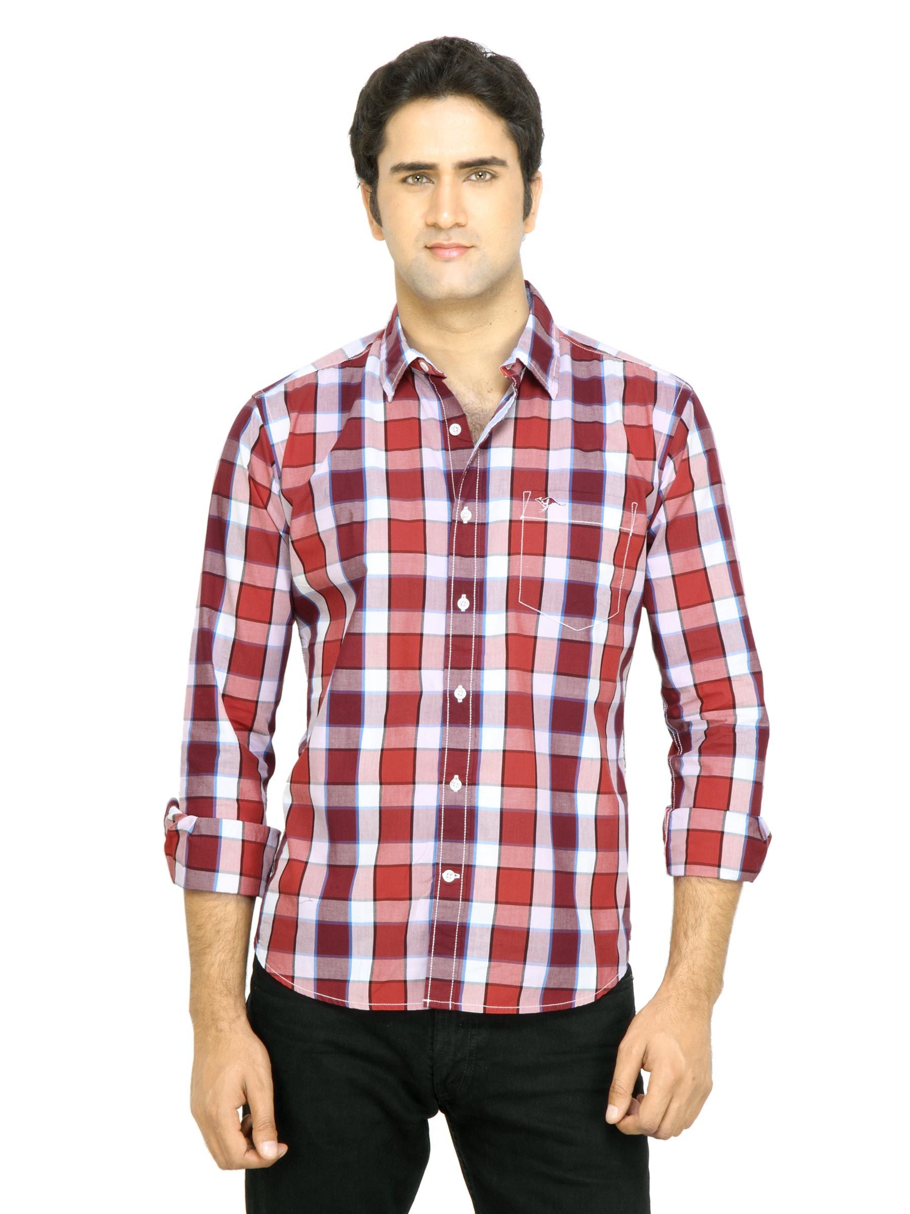 Highlander Men Check Red Shirt